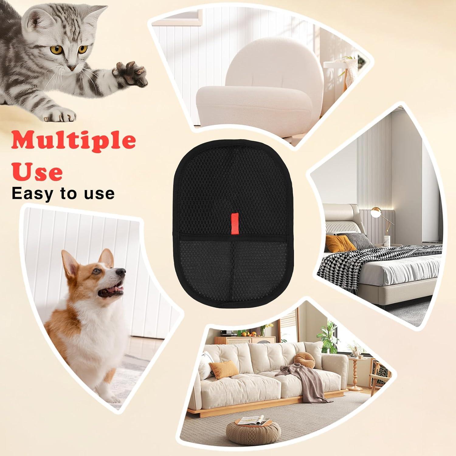 Guantes Electrostáticos para Remoción de Pelo de Mascota - 2 Pcs