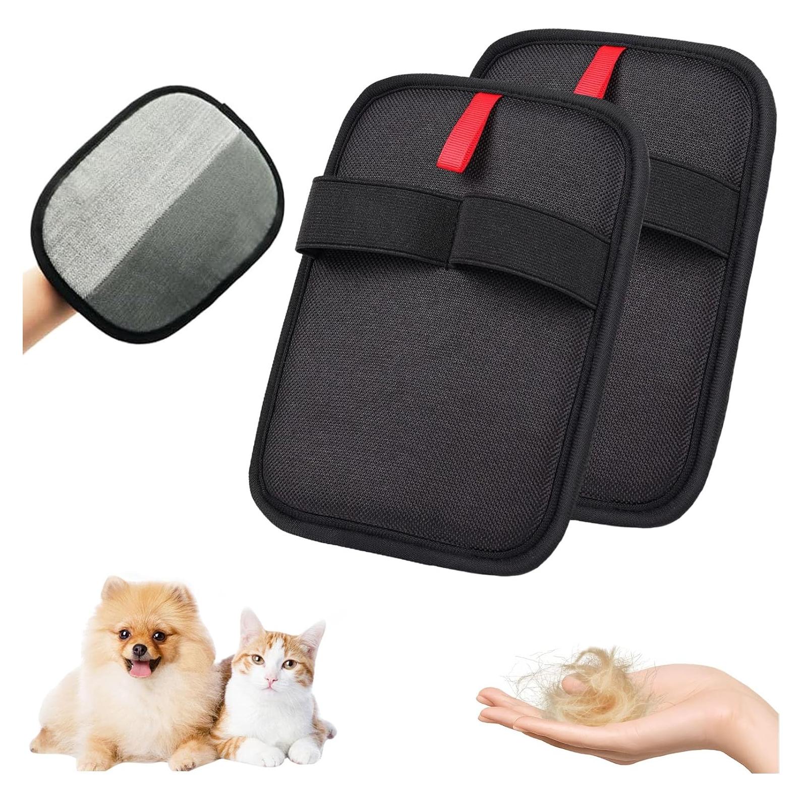 Guantes de Eliminación de Pelo de Mascota Ensthee 2 Pcs Reutilizables