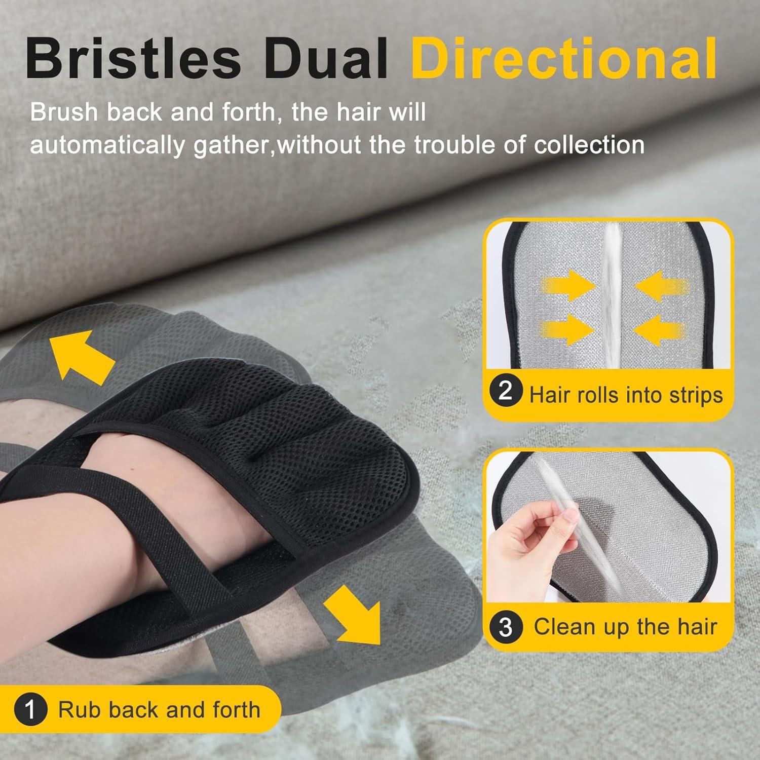 Guantes Removedores de Pelo de Mascota QWYXZZ - 2 Paquetes