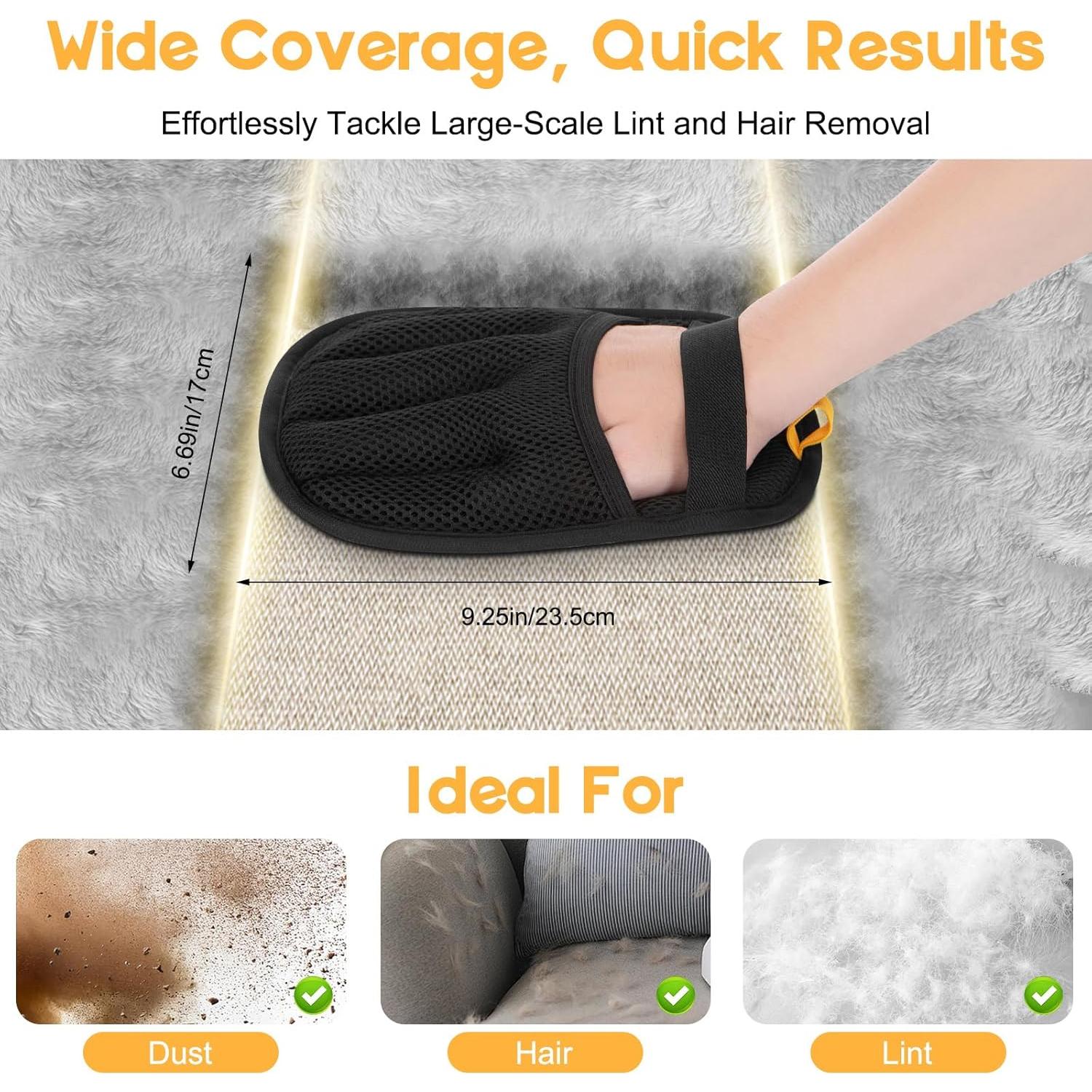 Guantes Removedor de Pelo de Mascotas Magic Brush VerdeVilla