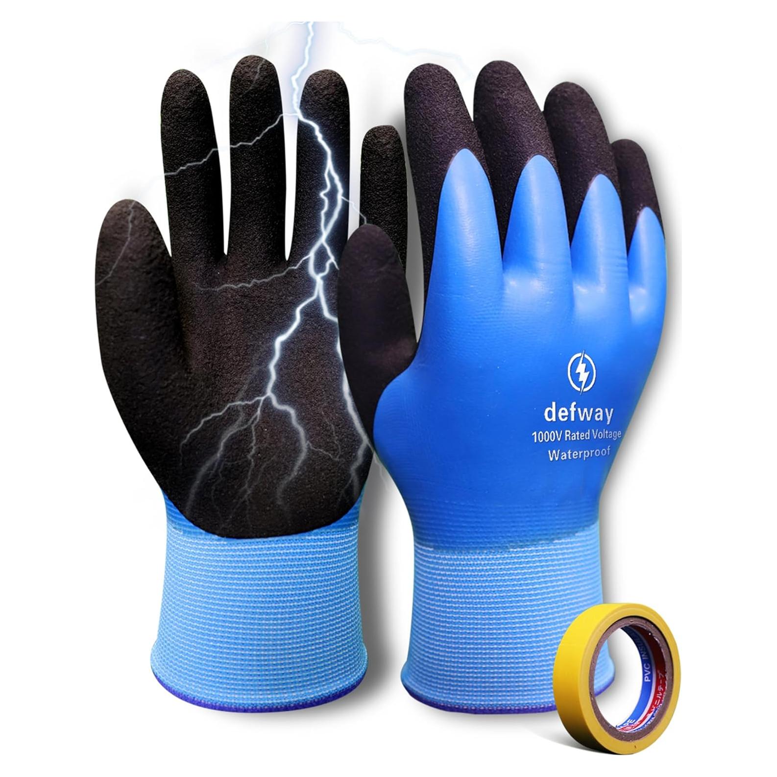 Guantes de Trabajo Aislantes 1000V Defway Impermeables