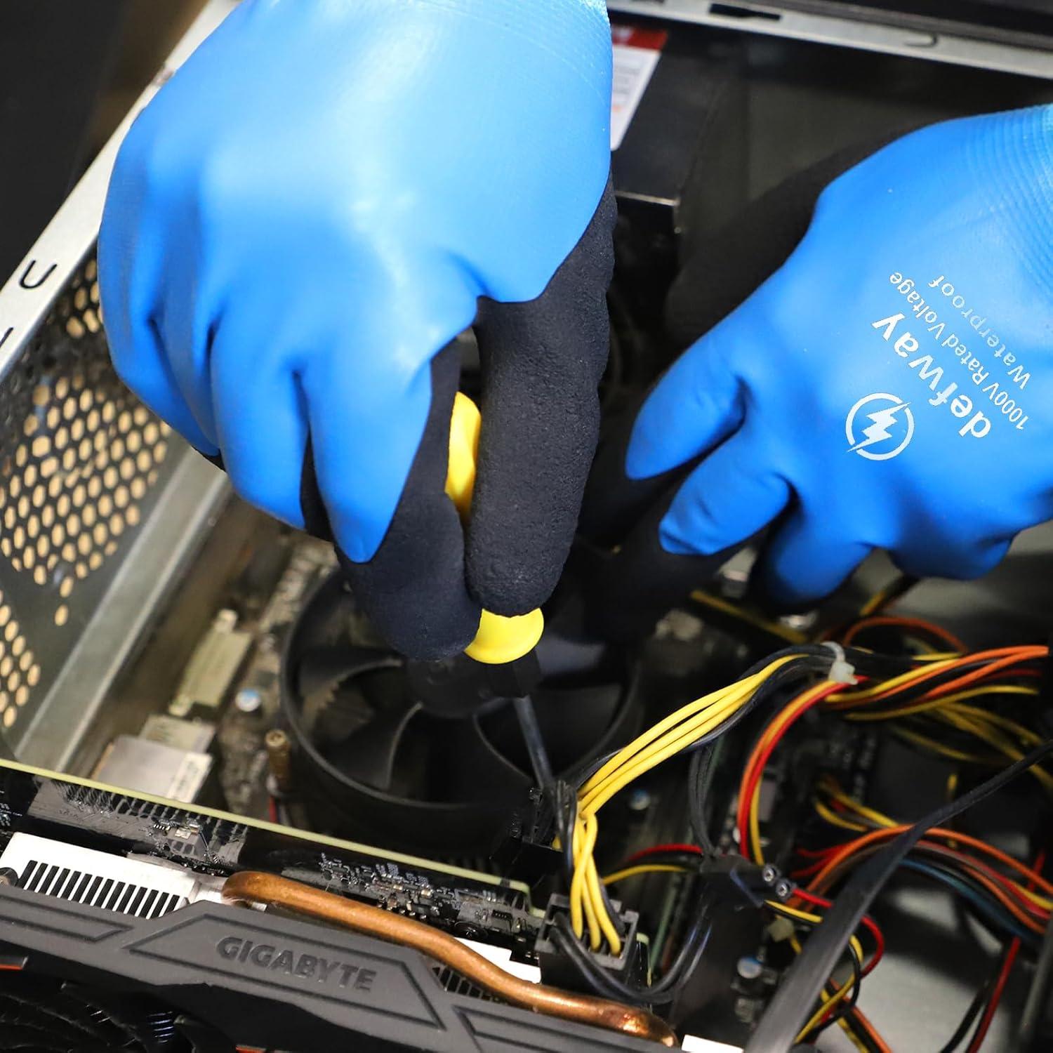 Guantes de Trabajo Aislantes 1000V Defway Impermeables