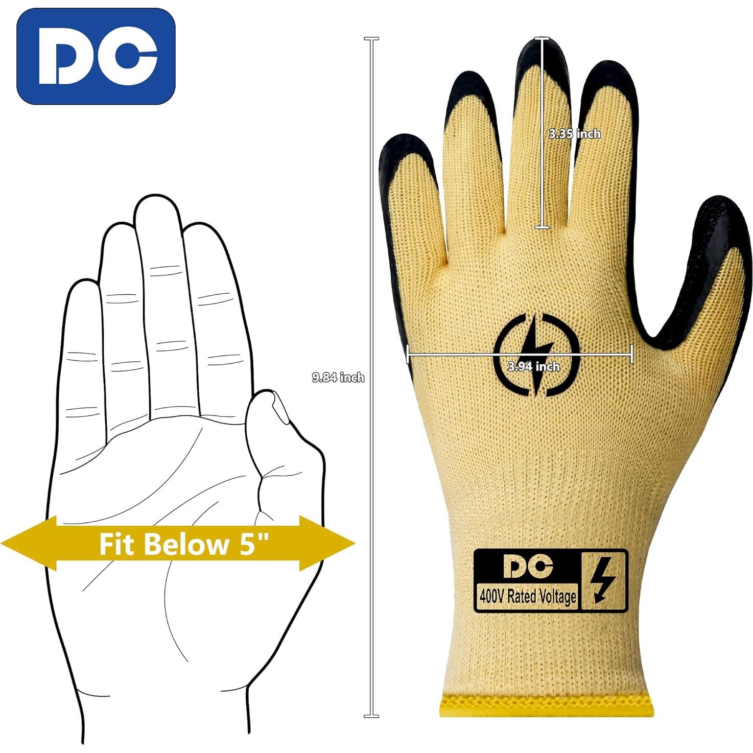 Guantes Aislantes DongChu 400V Caucho Antideslizante 1PC