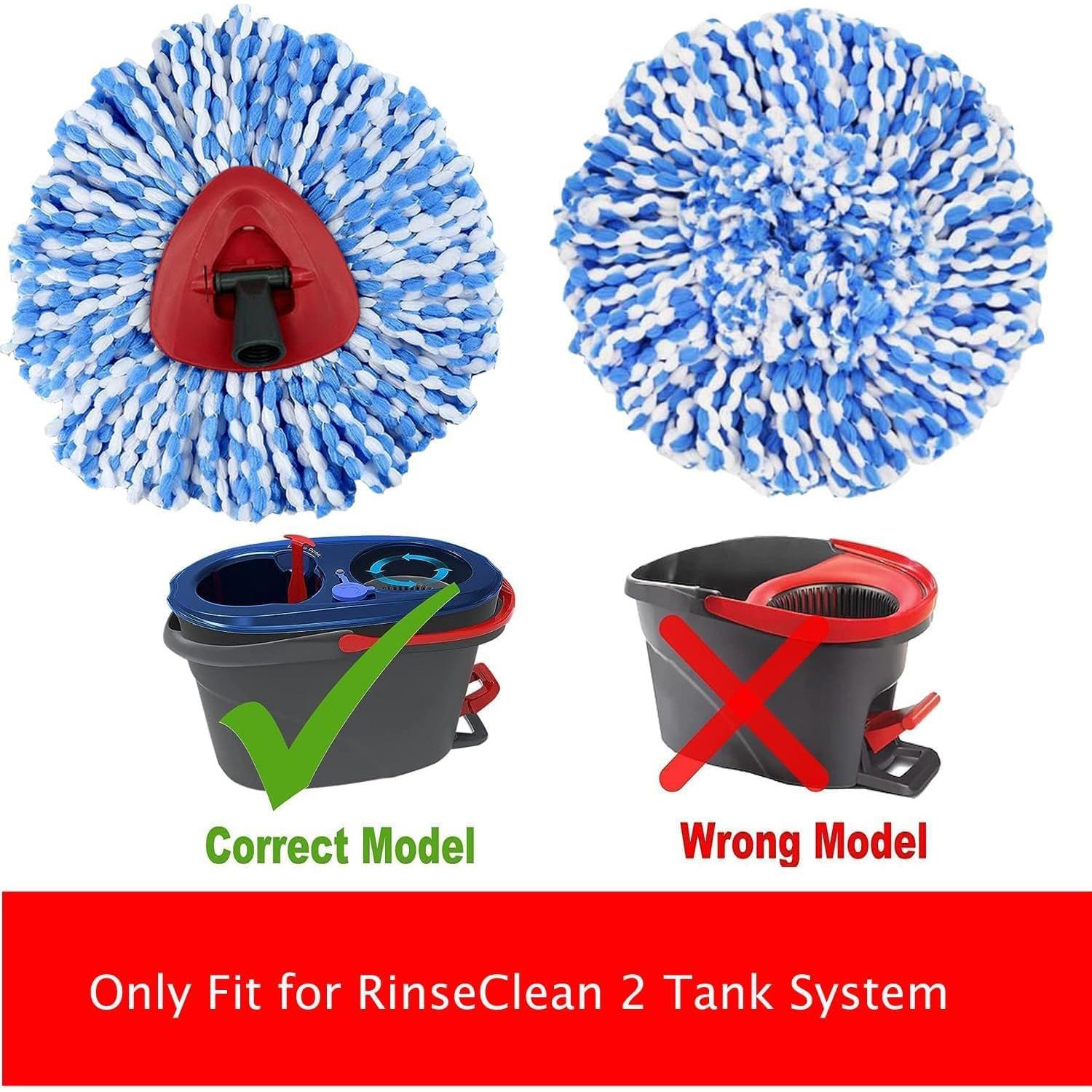 Cabezas de Repuesto Microfibra para Mopas RinseClean 2 Tanques