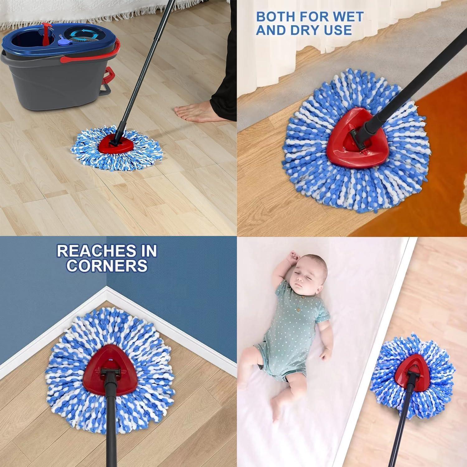 Cabezas de Repuesto Microfibra para Mopas RinseClean 2 Tanques