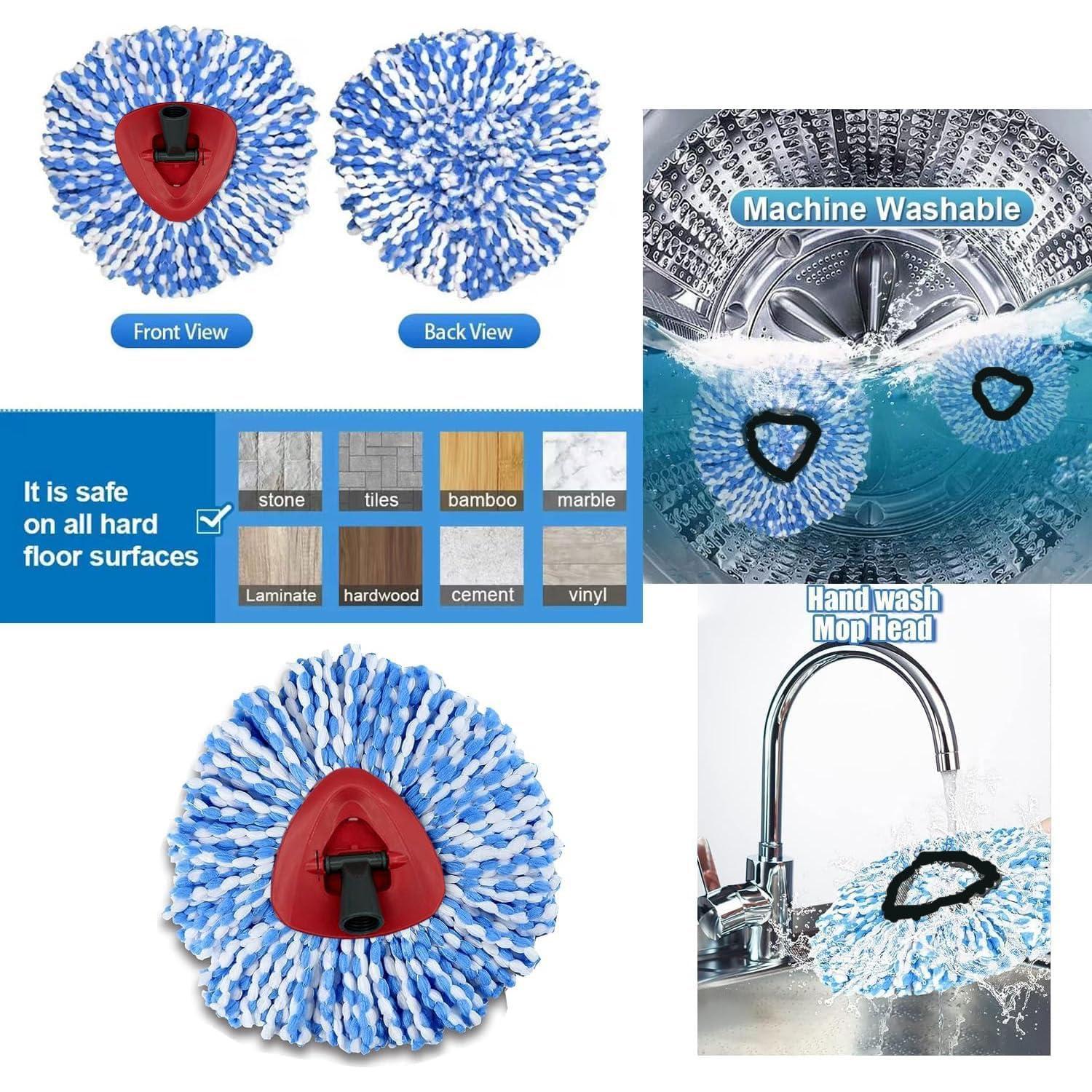 Cabezas de Repuesto Microfibra para Mopas RinseClean 2 Tanques