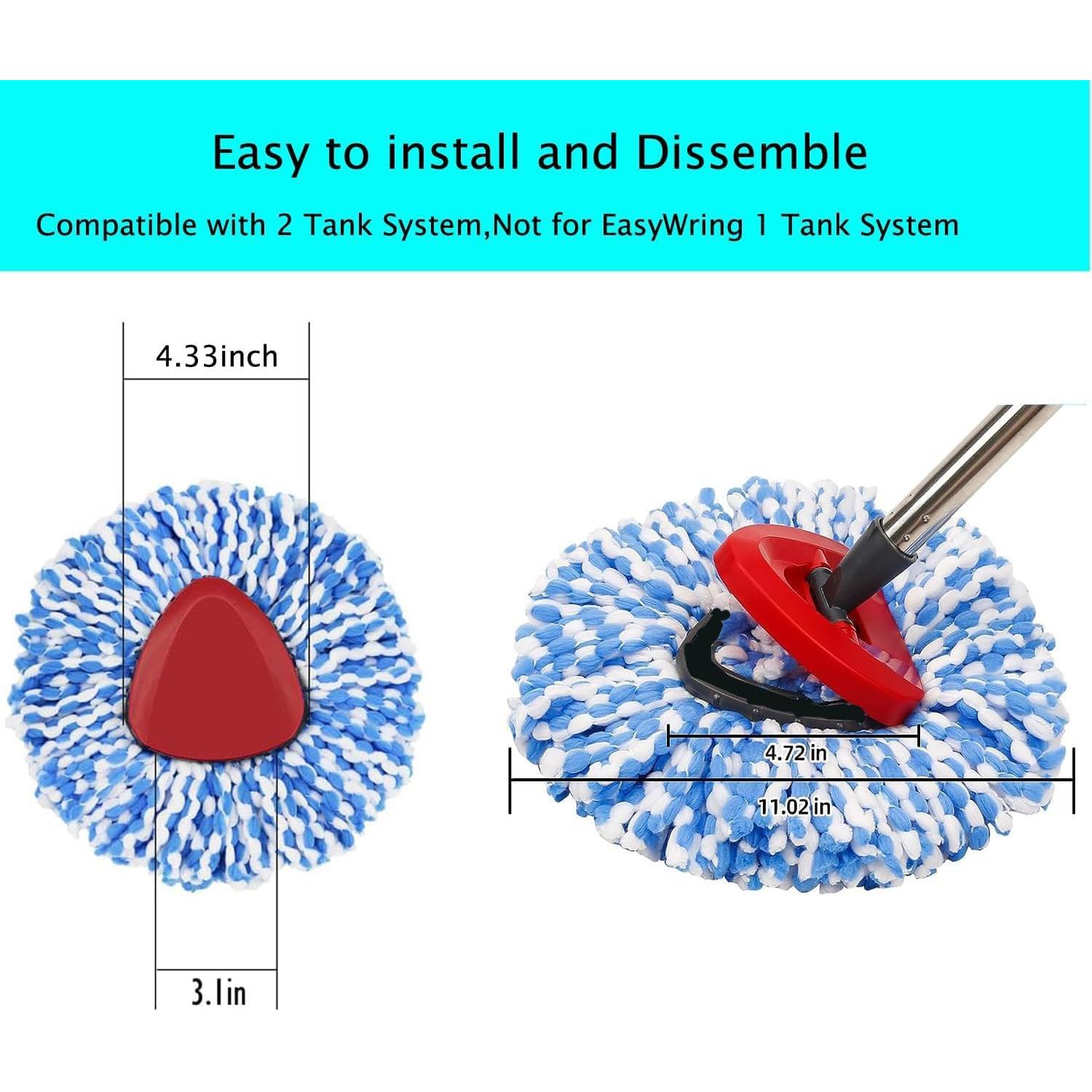 Cabezas de Repuesto Microfibra para Mopas RinseClean 2 Tanques