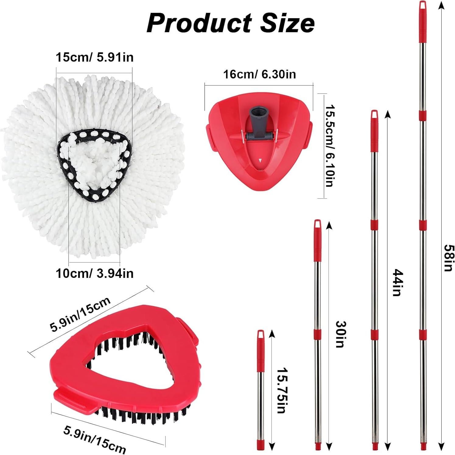 Repuesto Mop Giratorio Vileda/Ocedar - 4 Paños Microfibra