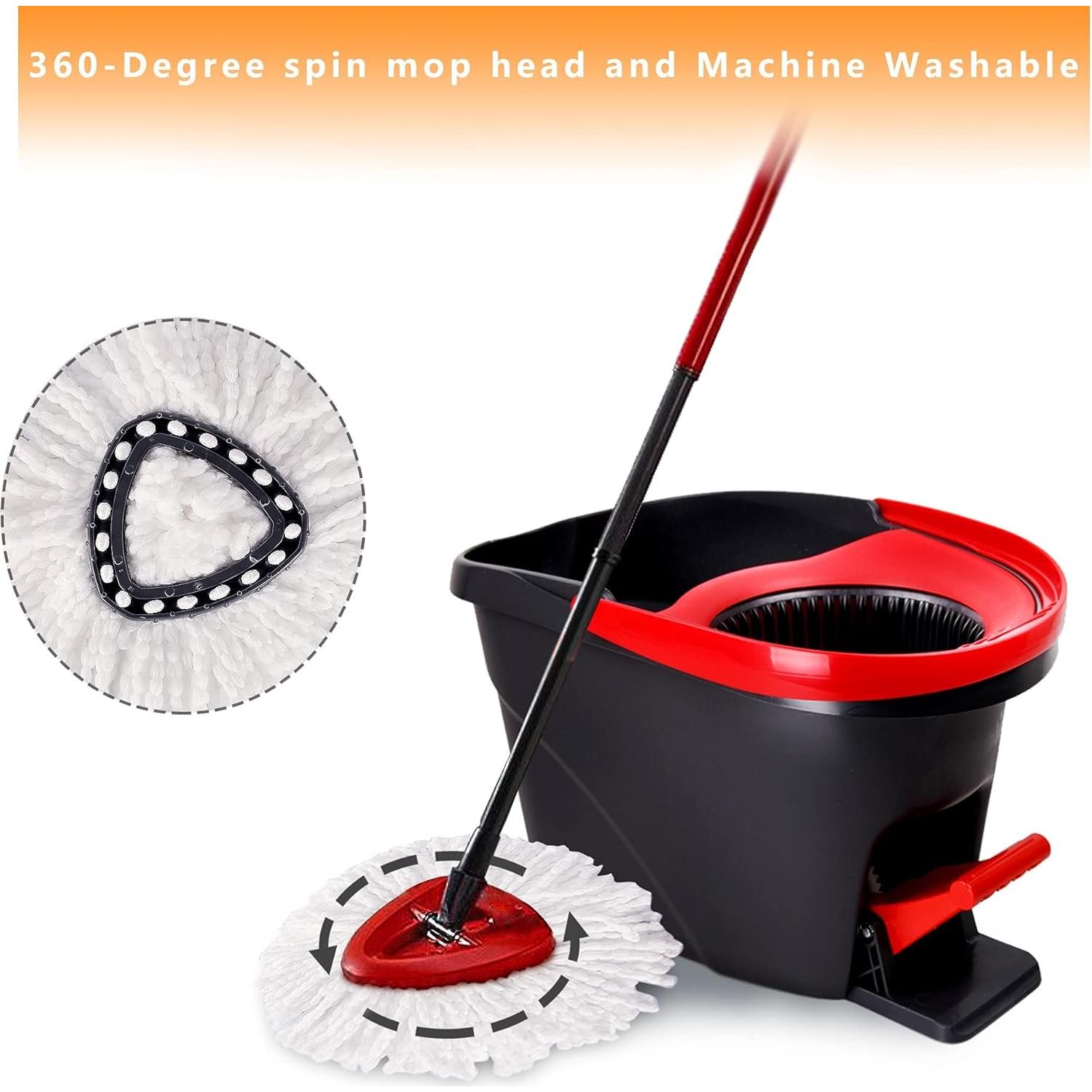 Cabezas de Repuesto para Mopa Giratoria Eyluck 10 Piezas Microfibra