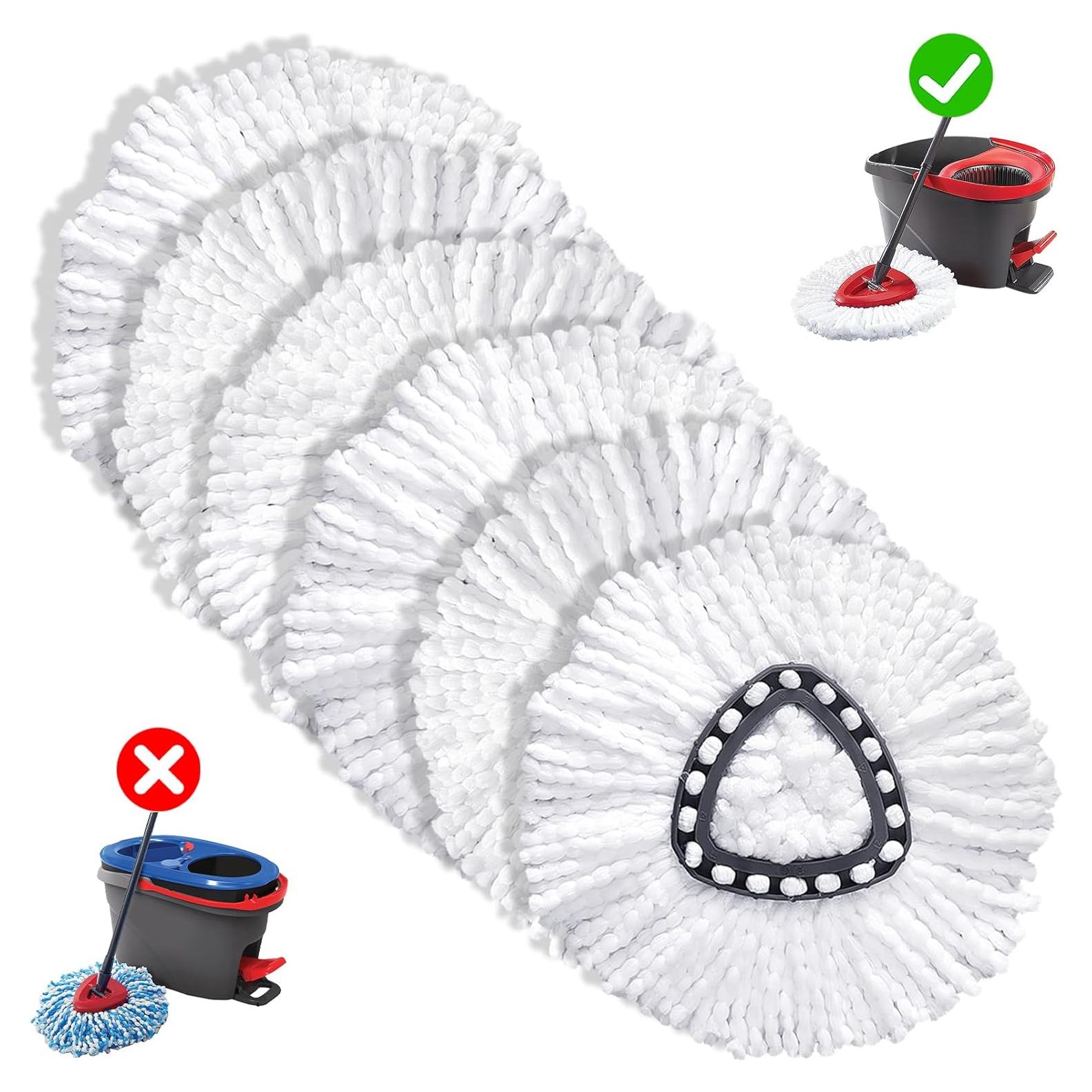 Cabezas de Mopa Reemplazo O-Cedar EasyWring 6 Unidades Microfibra