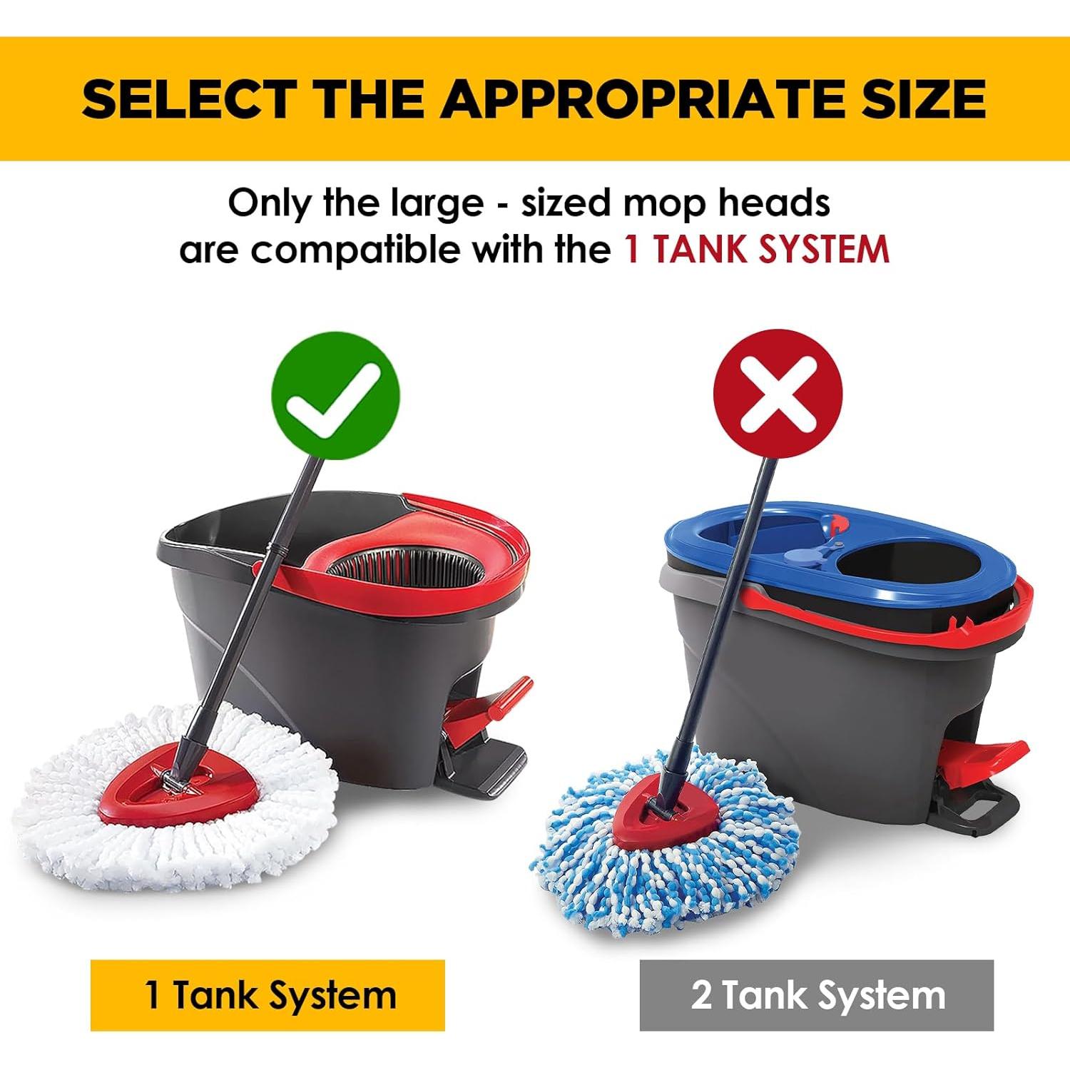 Cabezas de Mopa Reemplazo O-Cedar EasyWring 6 Unidades Microfibra