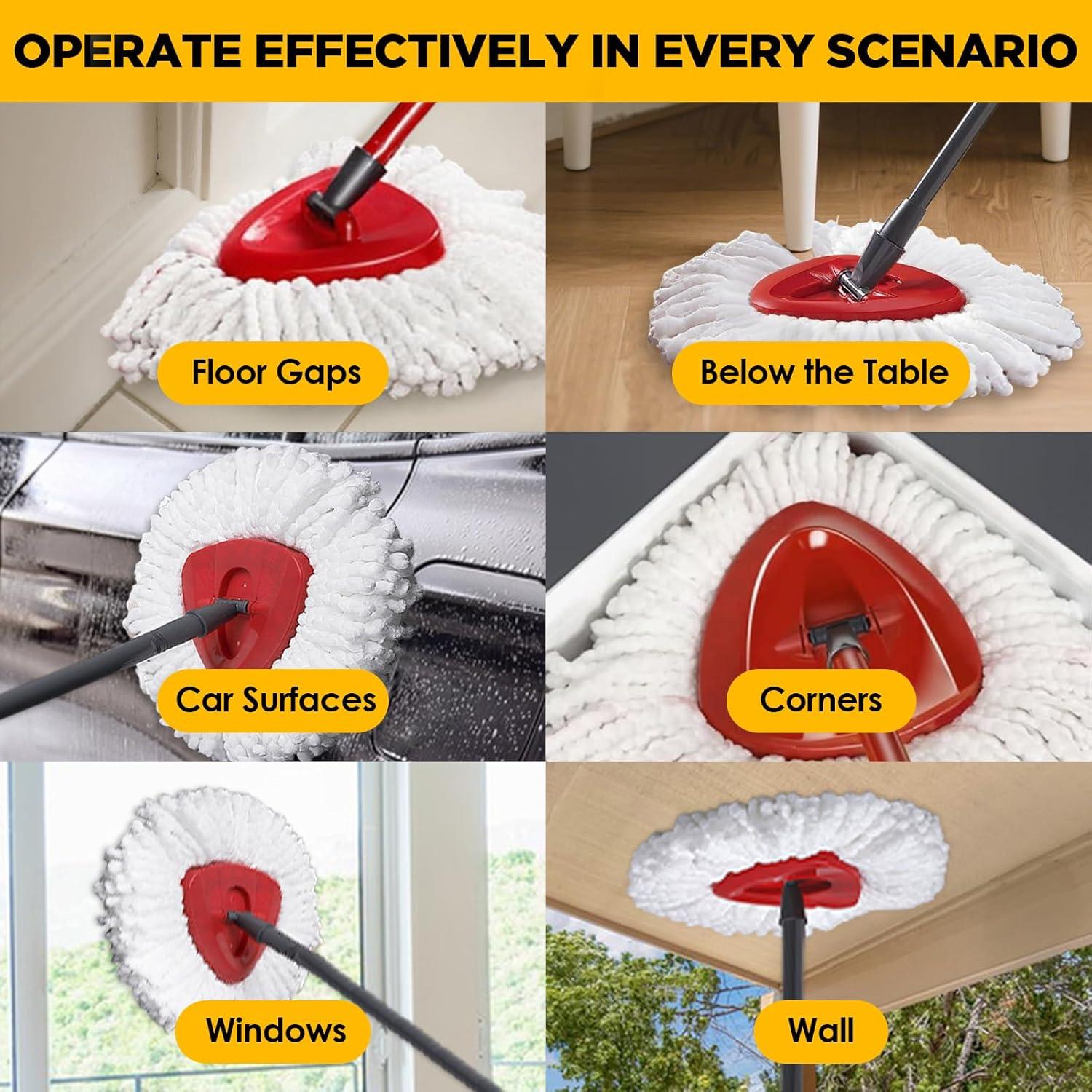 Cabezas de Mopa Reemplazo O-Cedar EasyWring 6 Unidades Microfibra