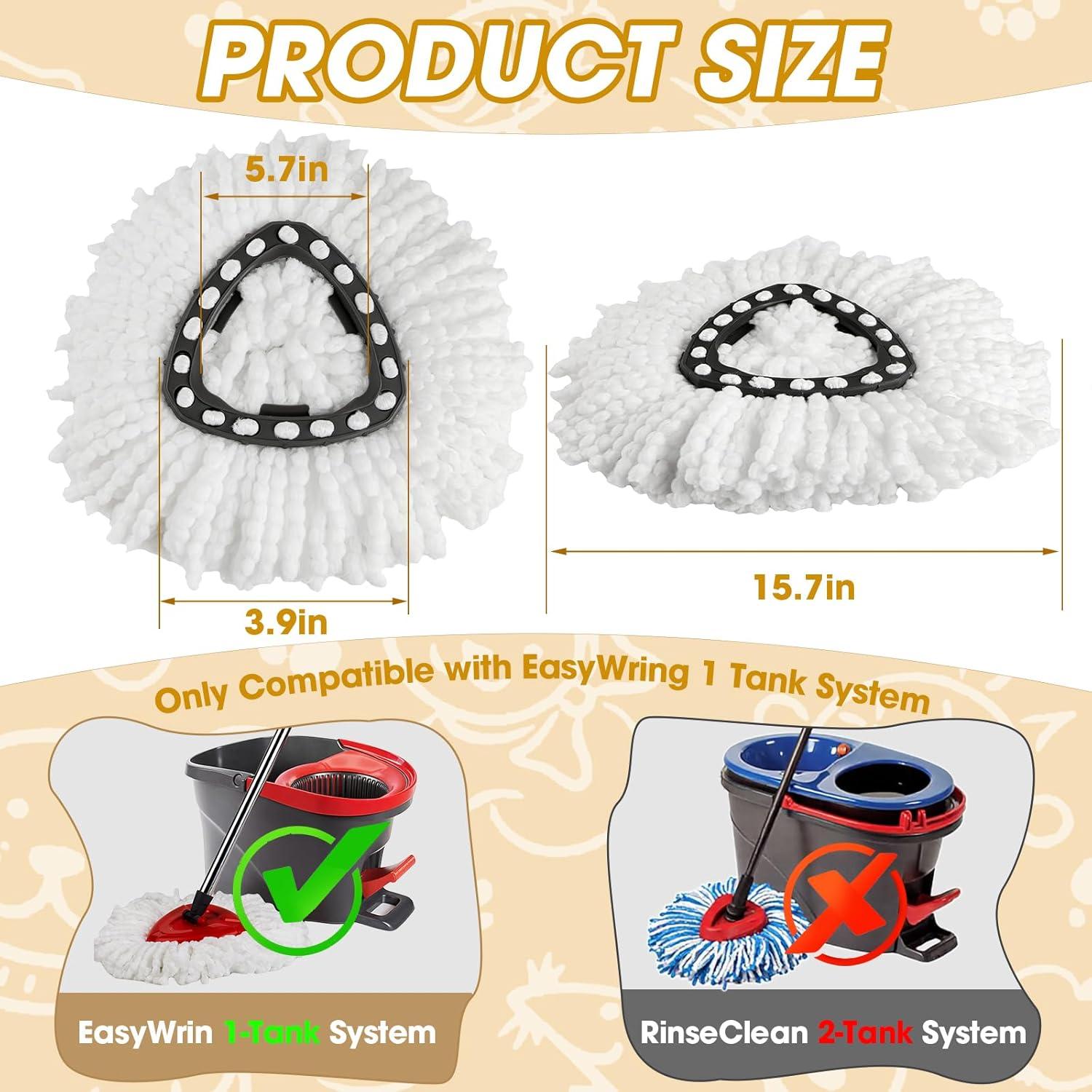 Cabezas de Repuesto para Mop de Giro Easy Wring 20 Piezas