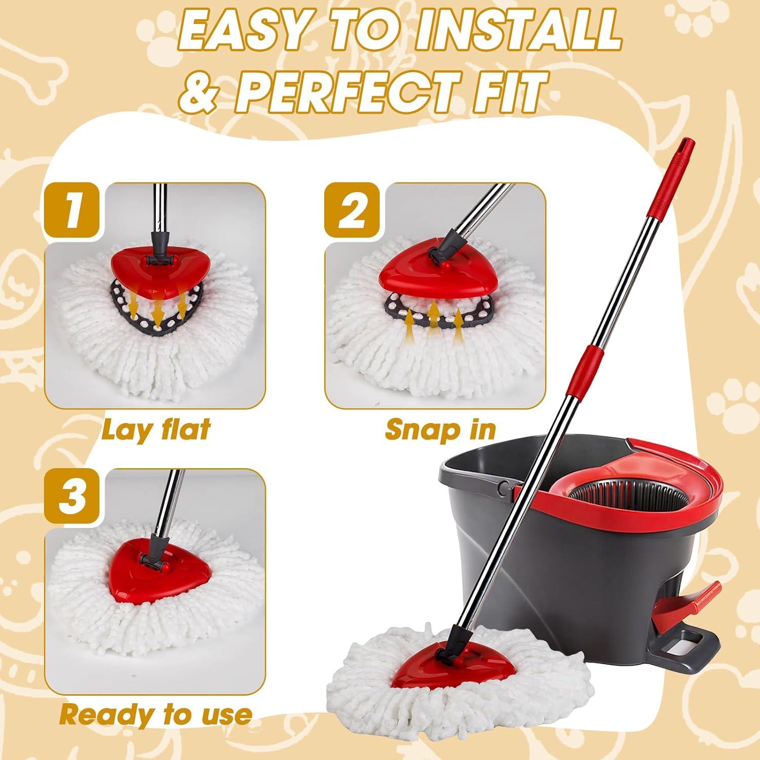 Cabezas de Repuesto para Mop de Giro Easy Wring 20 Piezas