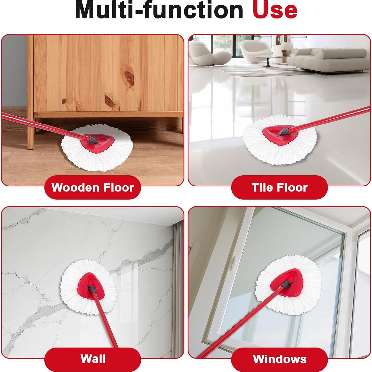 Cabezal de Repuesto para Mop Higfra 3 Paquetes Microfibra