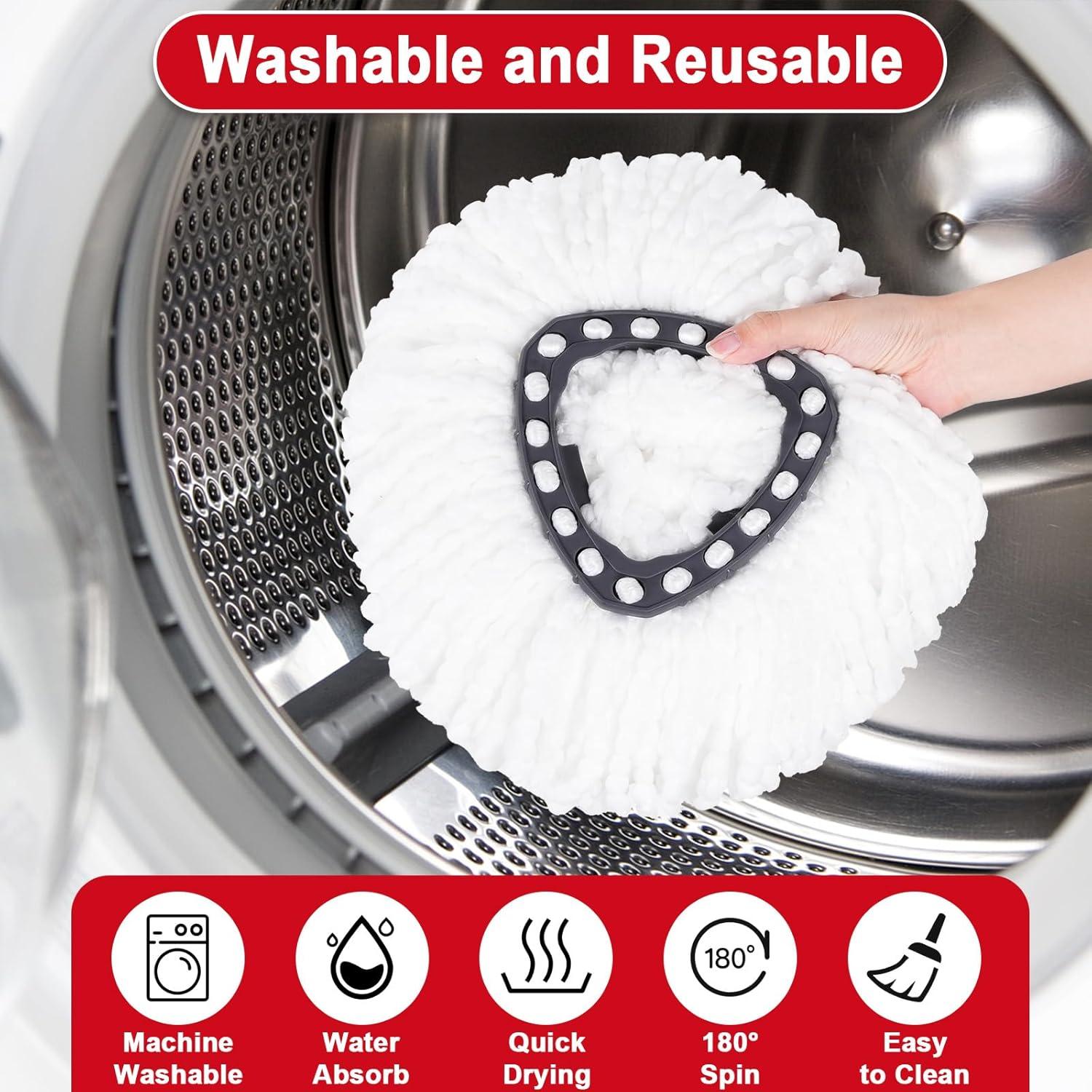 Cabezal de Repuesto para Mop Higfra 3 Paquetes Microfibra