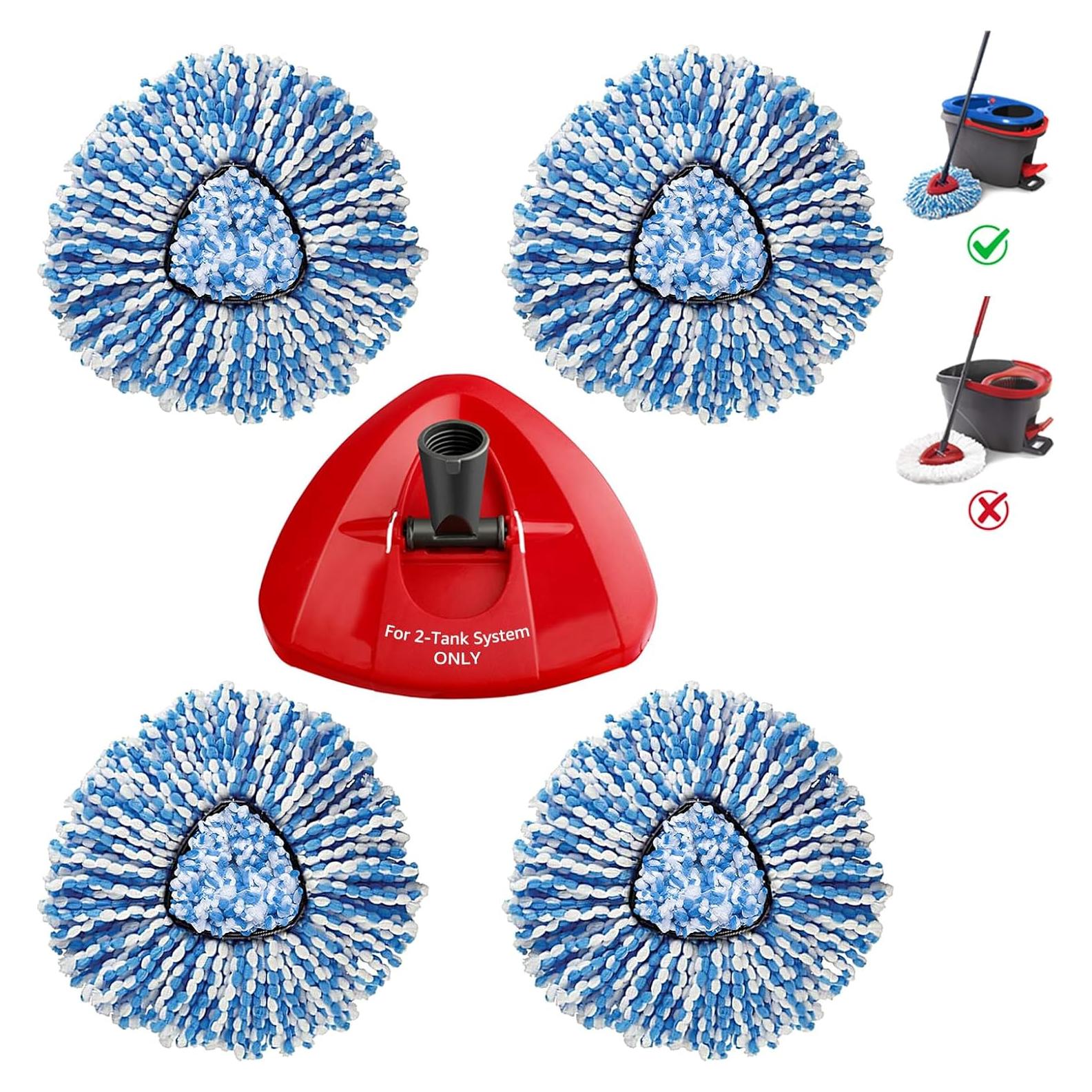 Recambios Mopas Bonus Life 4 Piezas + Base RinseClean 2 Tanques