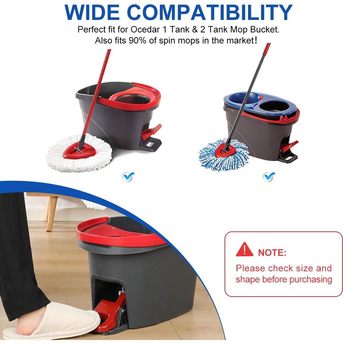 Rodamiento de Cubo de Mopa Giratoria LANMU - 2 Piezas, Compatible Ocedar