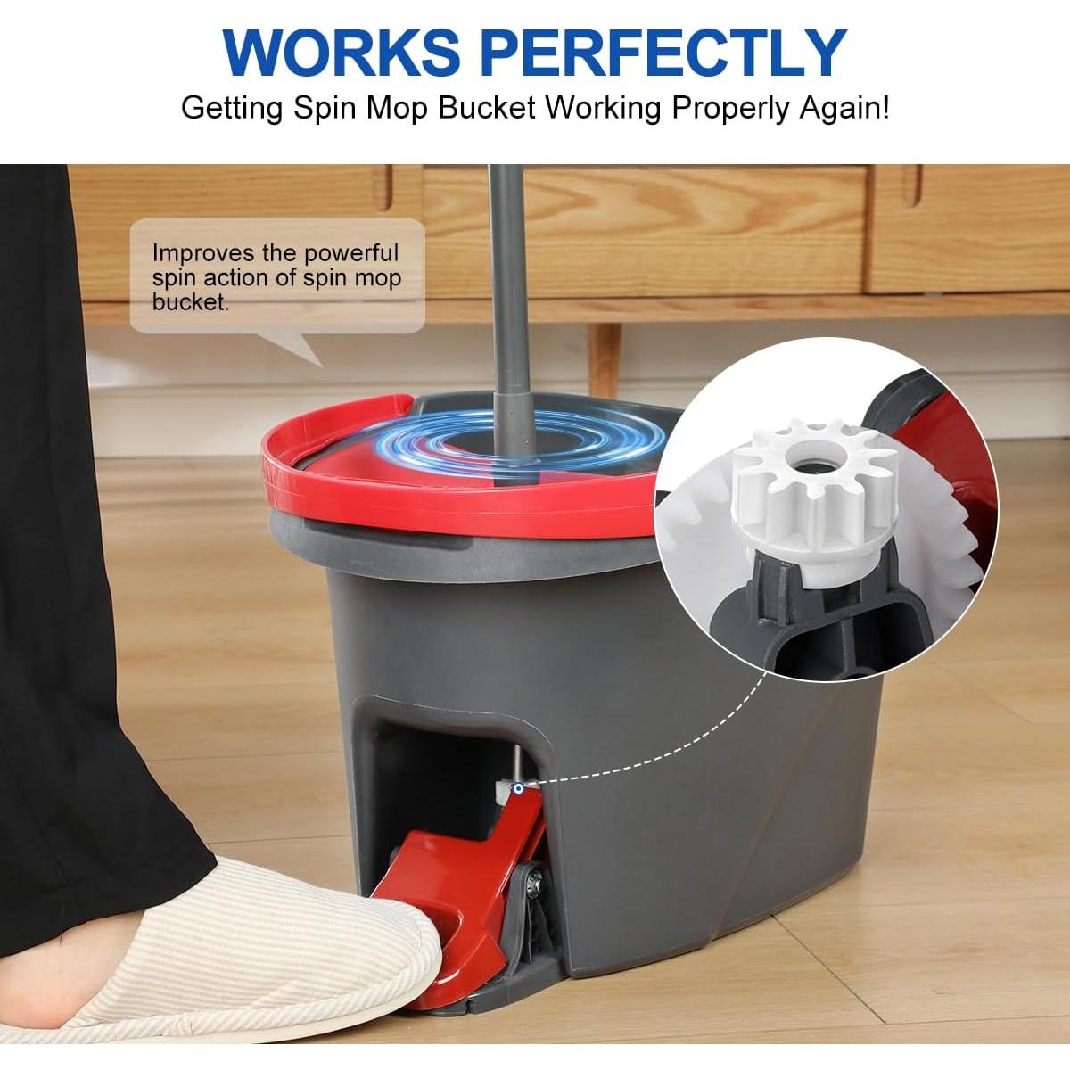 Rodamiento de Cubo de Mopa Giratoria LANMU - 2 Piezas, Compatible Ocedar