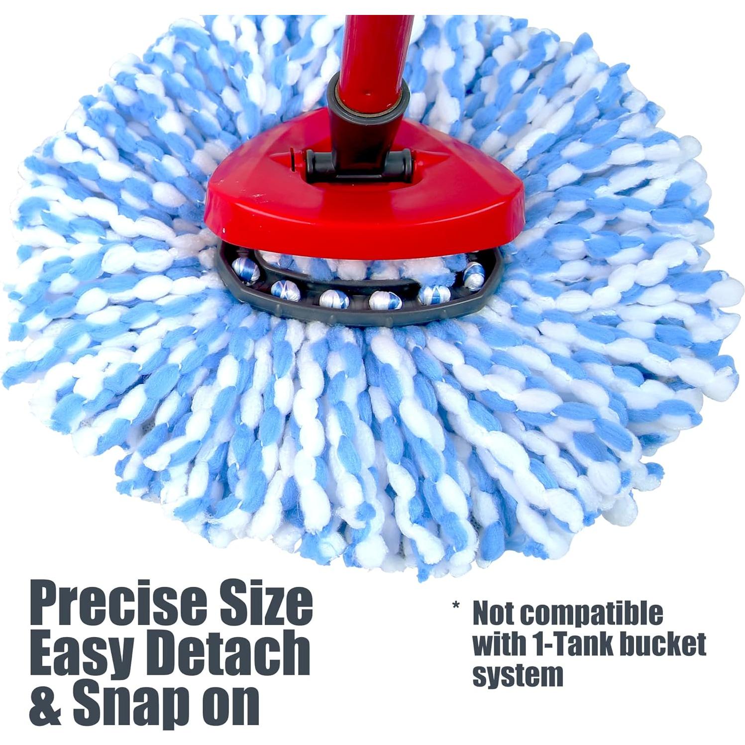 Cabezales de Reemplazo para Fregona Homsis - 2 Unidades Microfibra