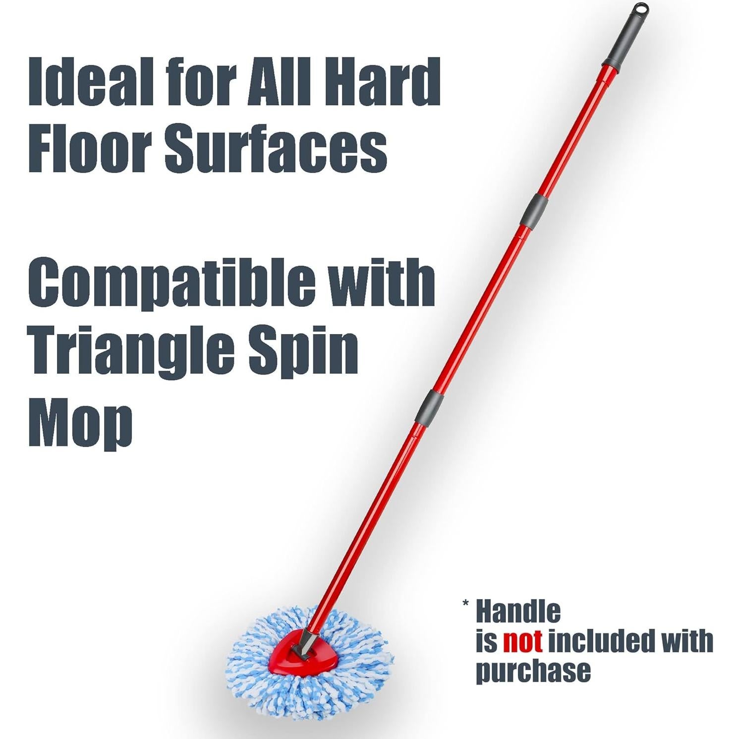 Cabezales de Reemplazo para Fregona Homsis - 2 Unidades Microfibra