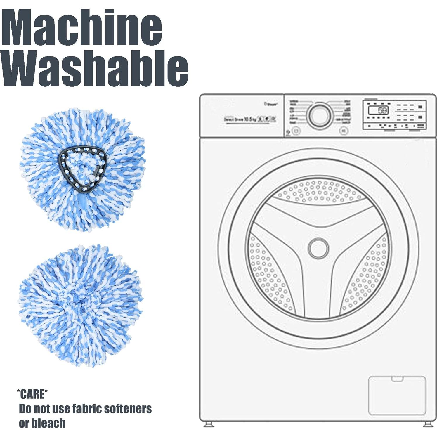 Cabezales de Reemplazo para Fregona Homsis - 2 Unidades Microfibra