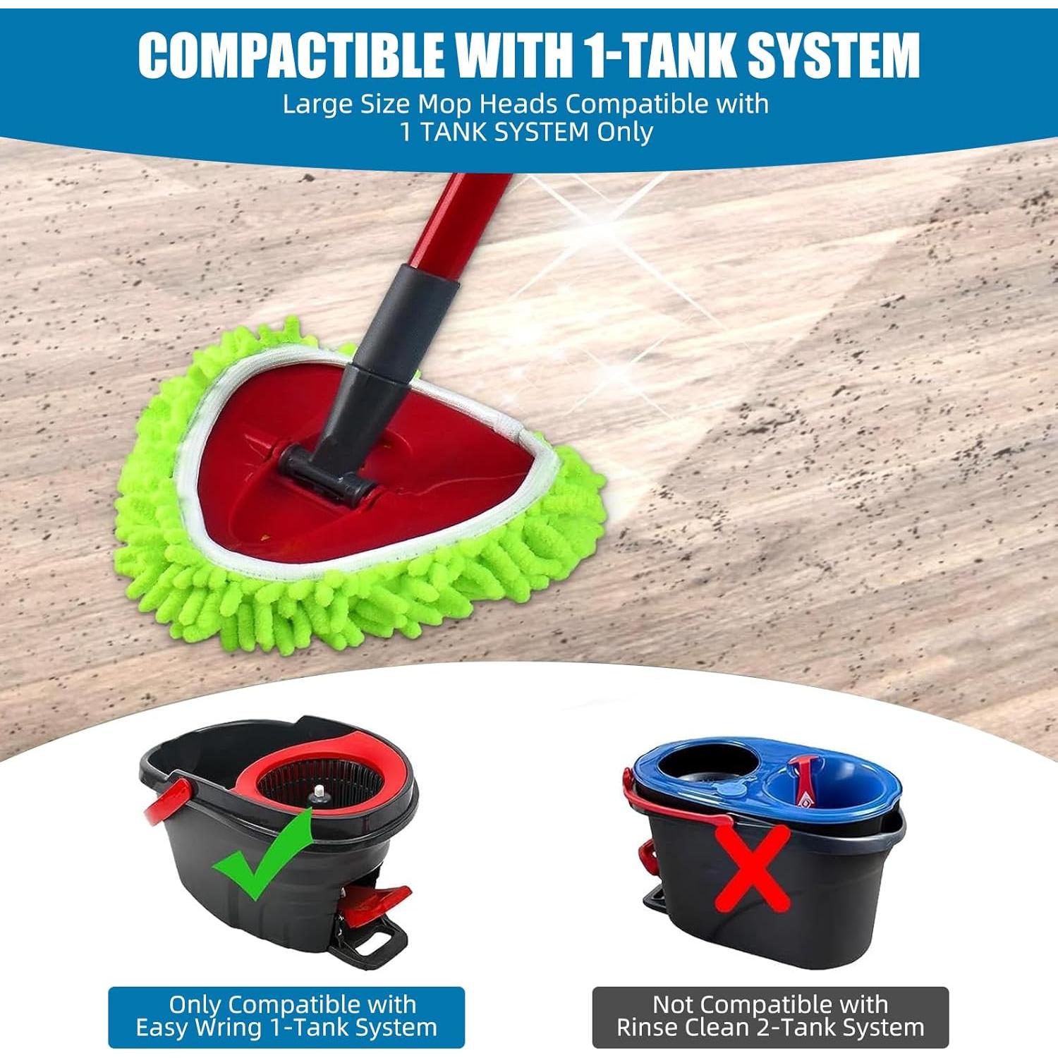 Reemplazo de cabezales de mopa YWSHF para Ocedar Easywring 2 Pack