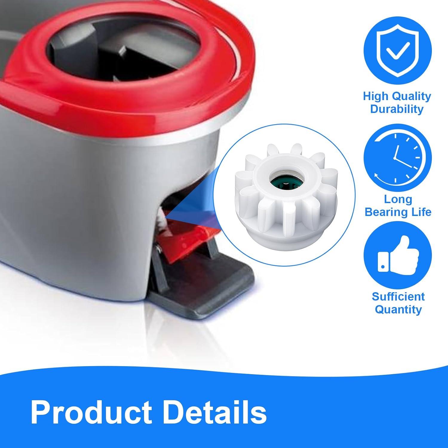 6 Piezas Repuesto Mopa Giratoria LLOUSSAK Compatible O-Cedar