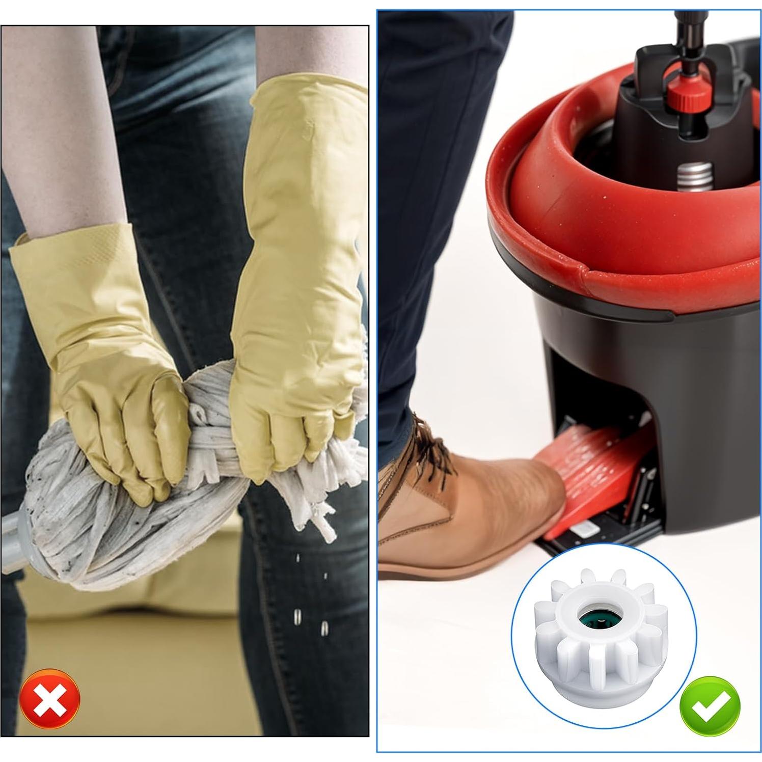 6 Piezas Repuesto Mopa Giratoria LLOUSSAK Compatible O-Cedar