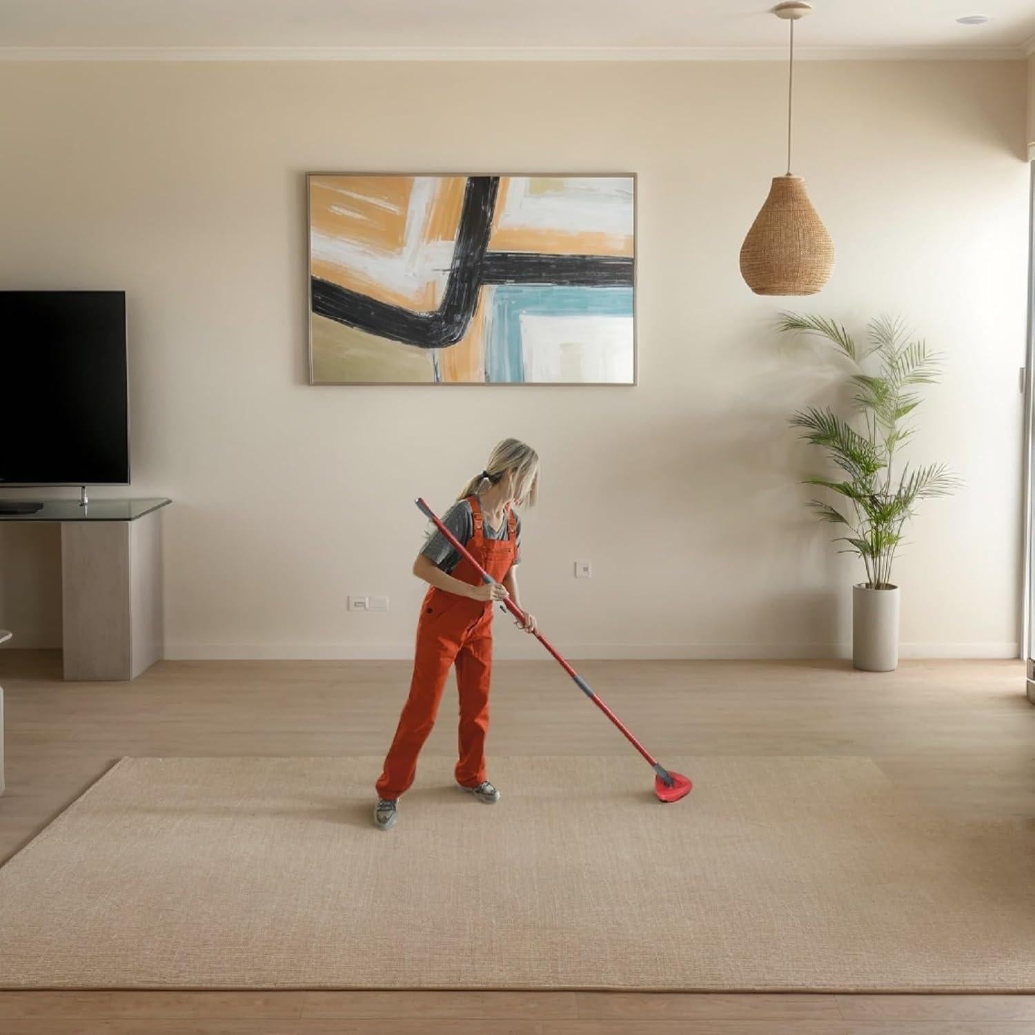 Scrub Brush for OCedar RinseClean 2 Tank System, Scrubber Mop Head for Ocedar Spin Mop Stiff Bristle Scrubbing All Purpose Triangle(1pcs 2-Tank Scrub Brush)