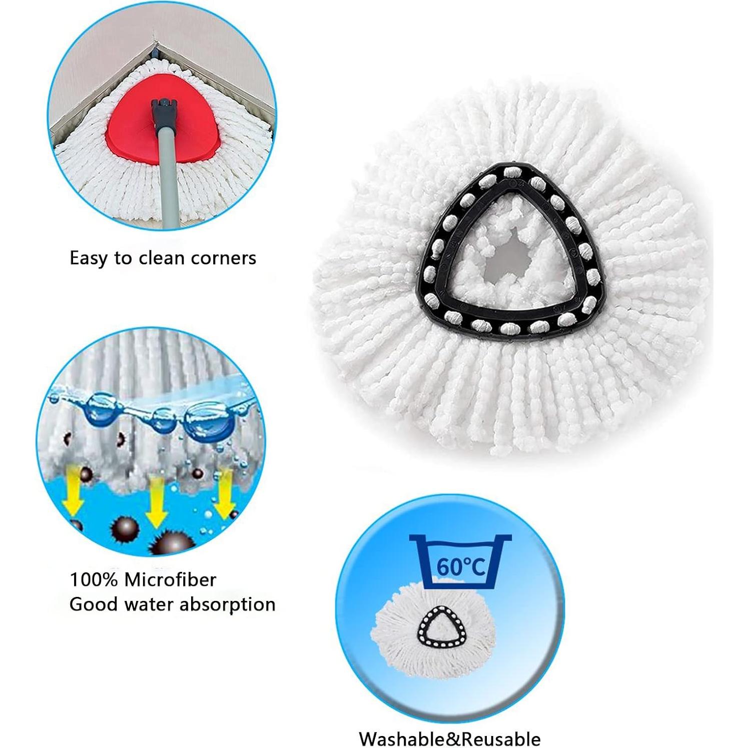 Cabezal de Repuesto para Mop Ocedar EasyWring - 2 Unidades Microfibra