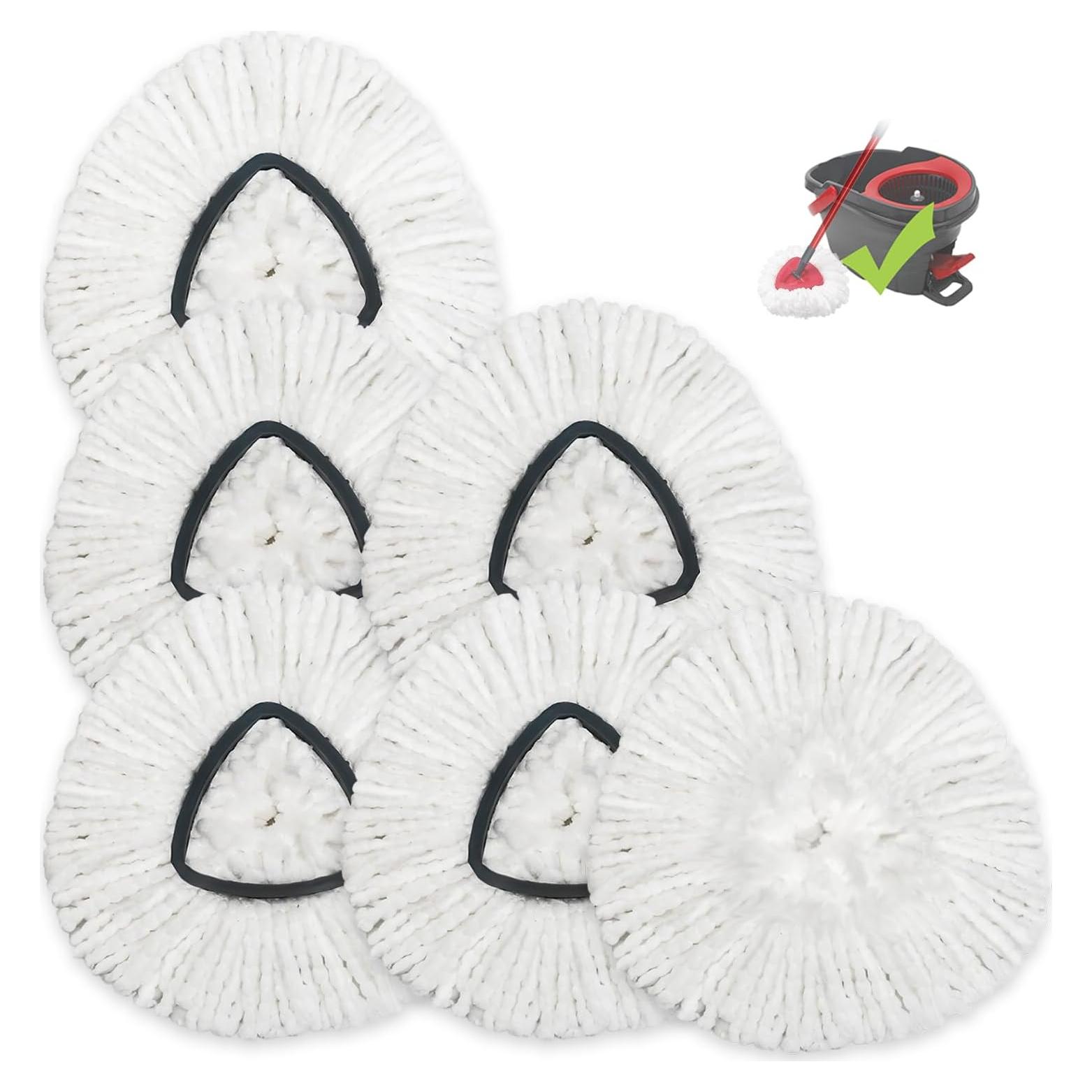 Cabezas de Repuesto Mop Microfibra CLEAN PIONEER 6 Pzs 15 cm