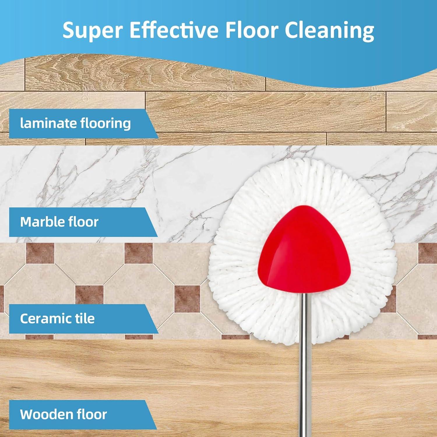 Cabezas de Repuesto Mop Microfibra CLEAN PIONEER 6 Pzs 15 cm