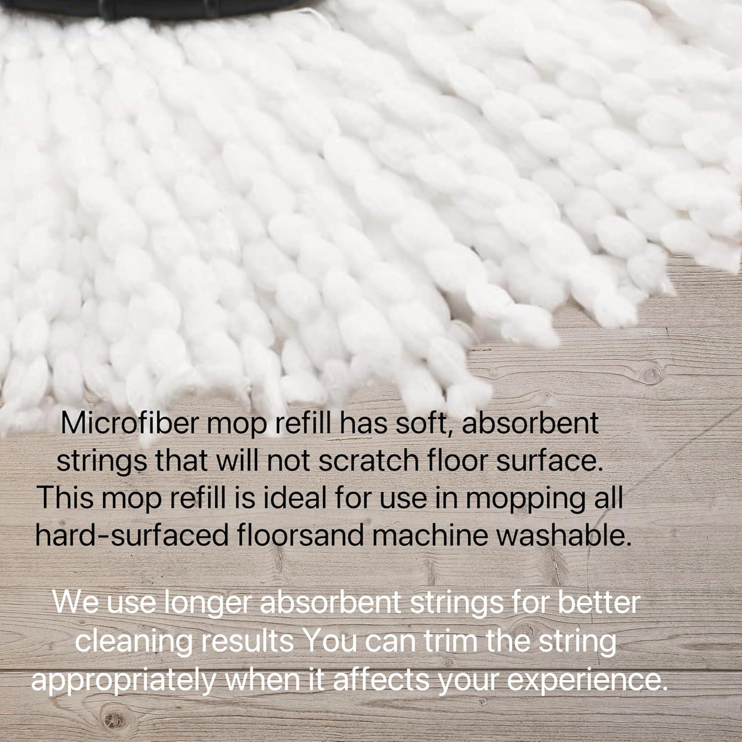 Cabezas de Repuesto Mop Microfibra CLEAN PIONEER 6 Pzs 15 cm