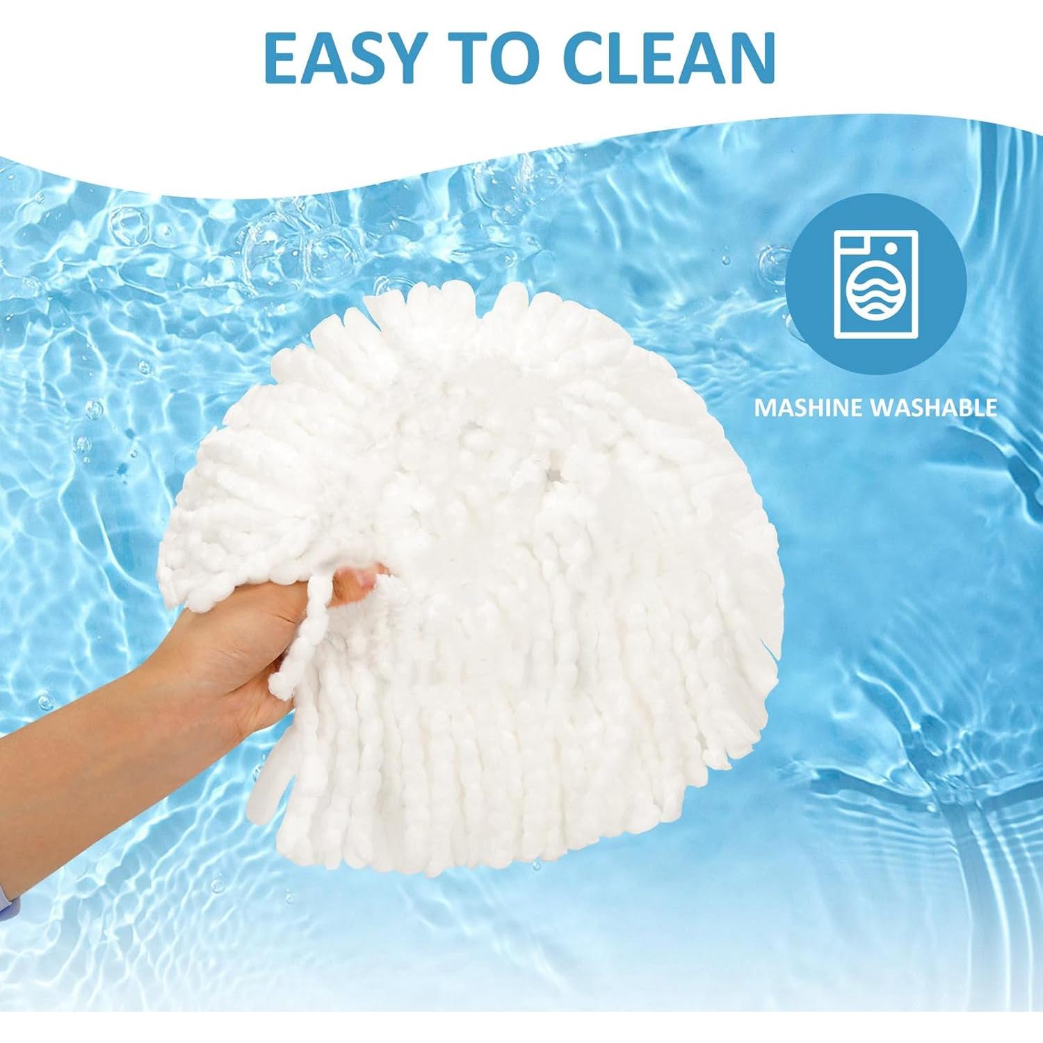 Cabezas de Repuesto Mop Microfibra CLEAN PIONEER 6 Pzs 15 cm