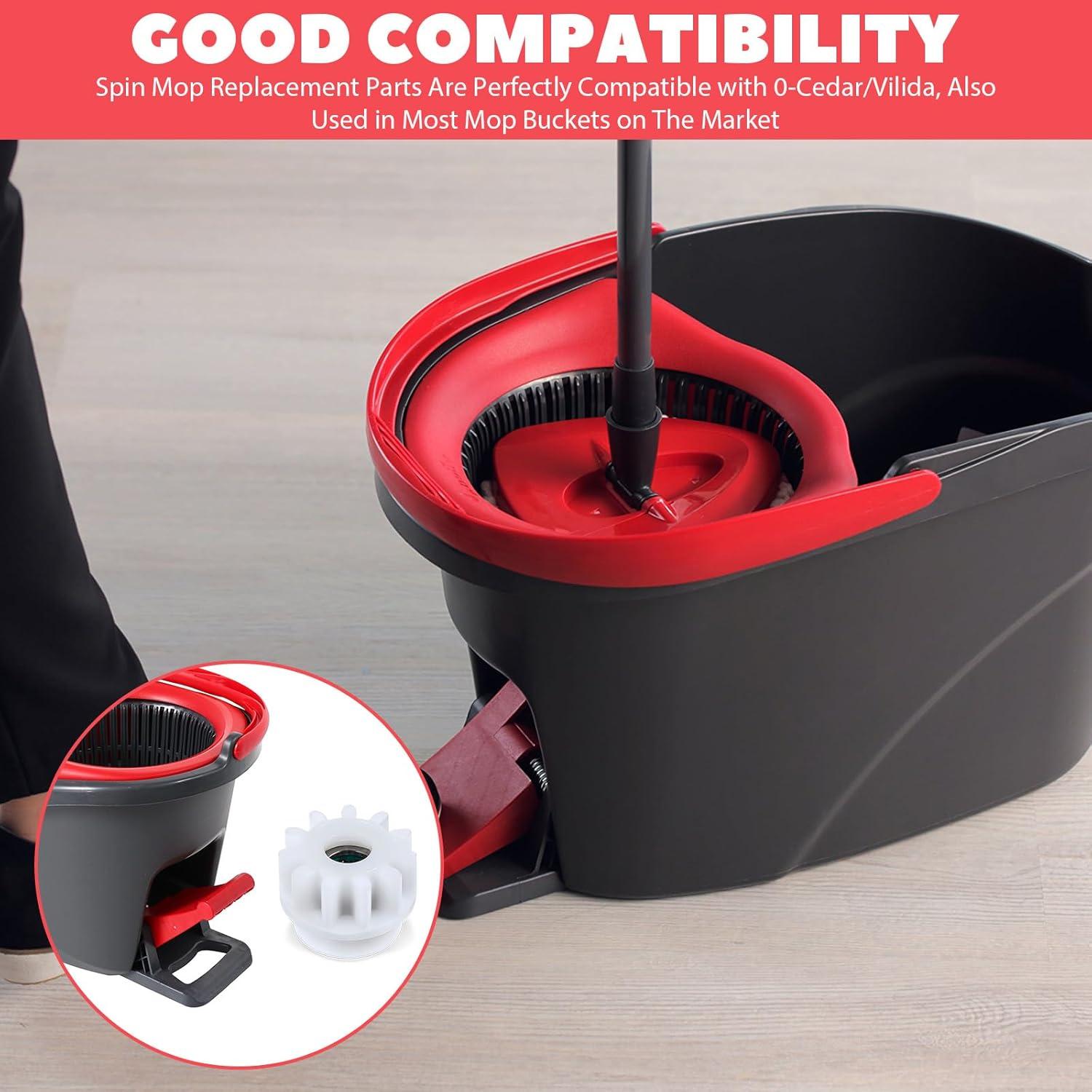 Repuesto de Pedal de Mopa Giratoria Piriuuo 4 Piezas 2.5cm