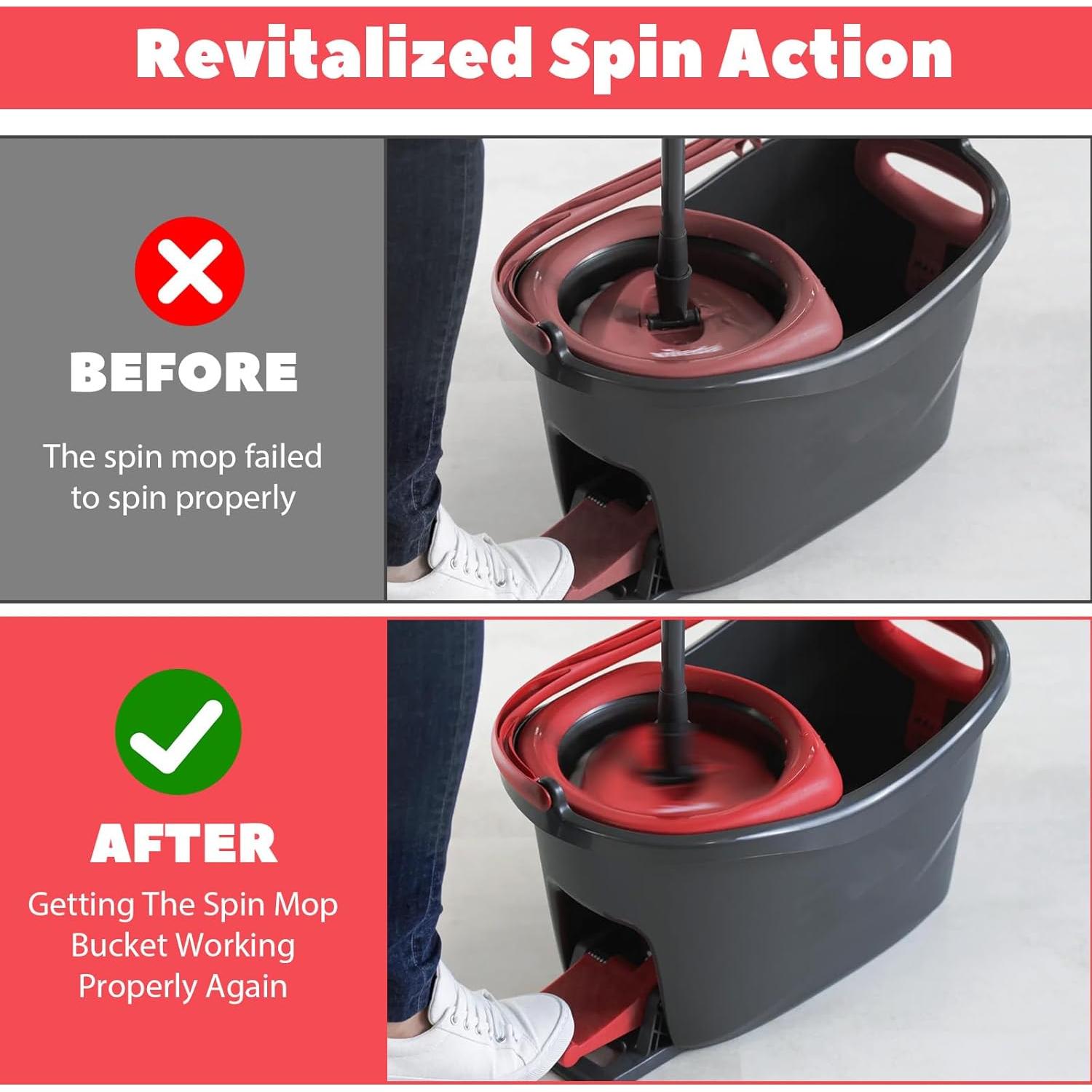 Repuesto de Pedal de Mopa Giratoria Piriuuo 4 Piezas 2.5cm