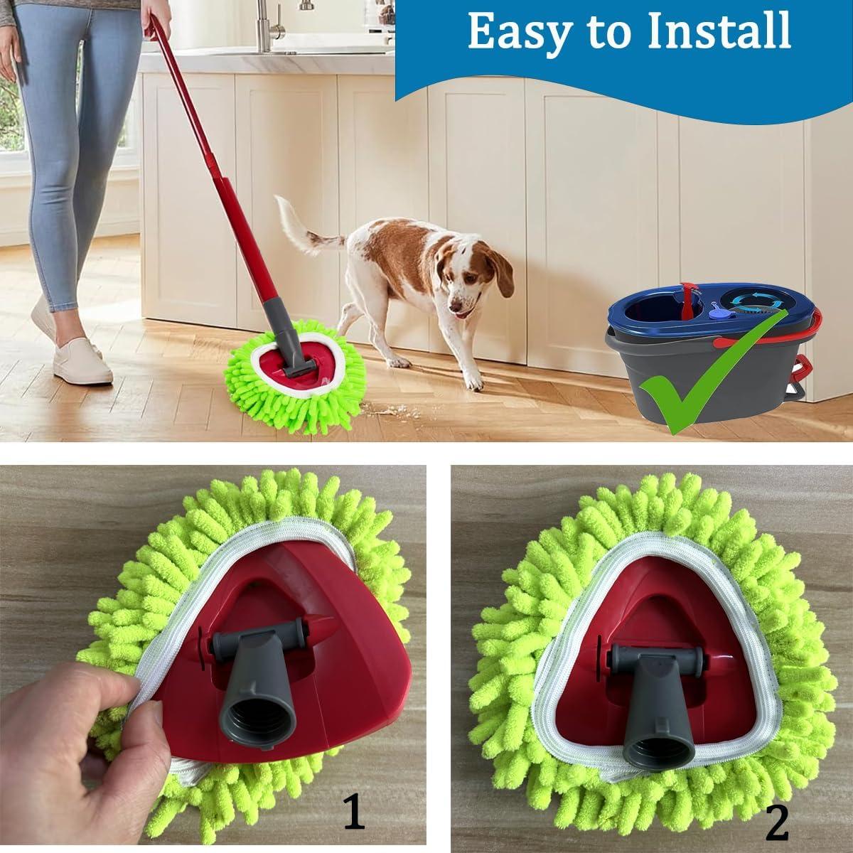 Cabezas de Mopa Chenille Reemplazo Ocedar 6PCS Lavables