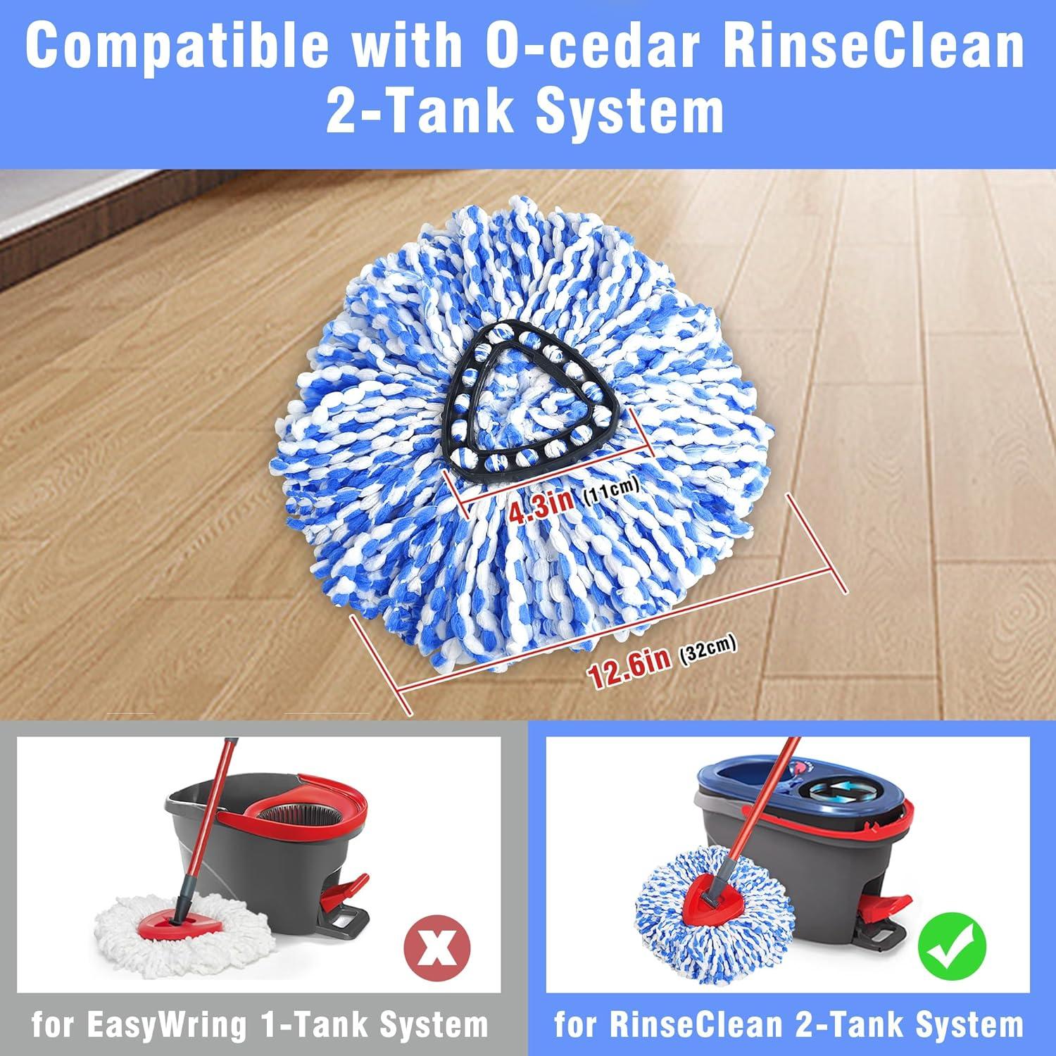 Cabezal de Repuesto O-Cedar RinseClean 2 Paquetes Microfibra