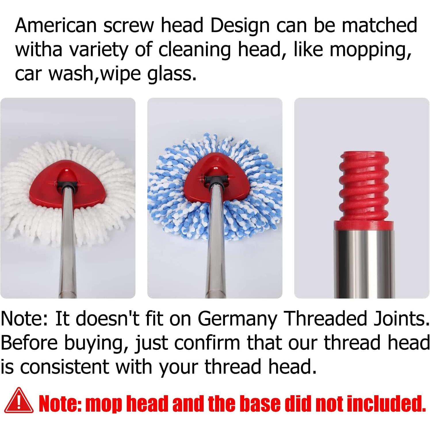 Mango de Repuesto Qulable para Mop Giratorio Ajustable 76-147 cm