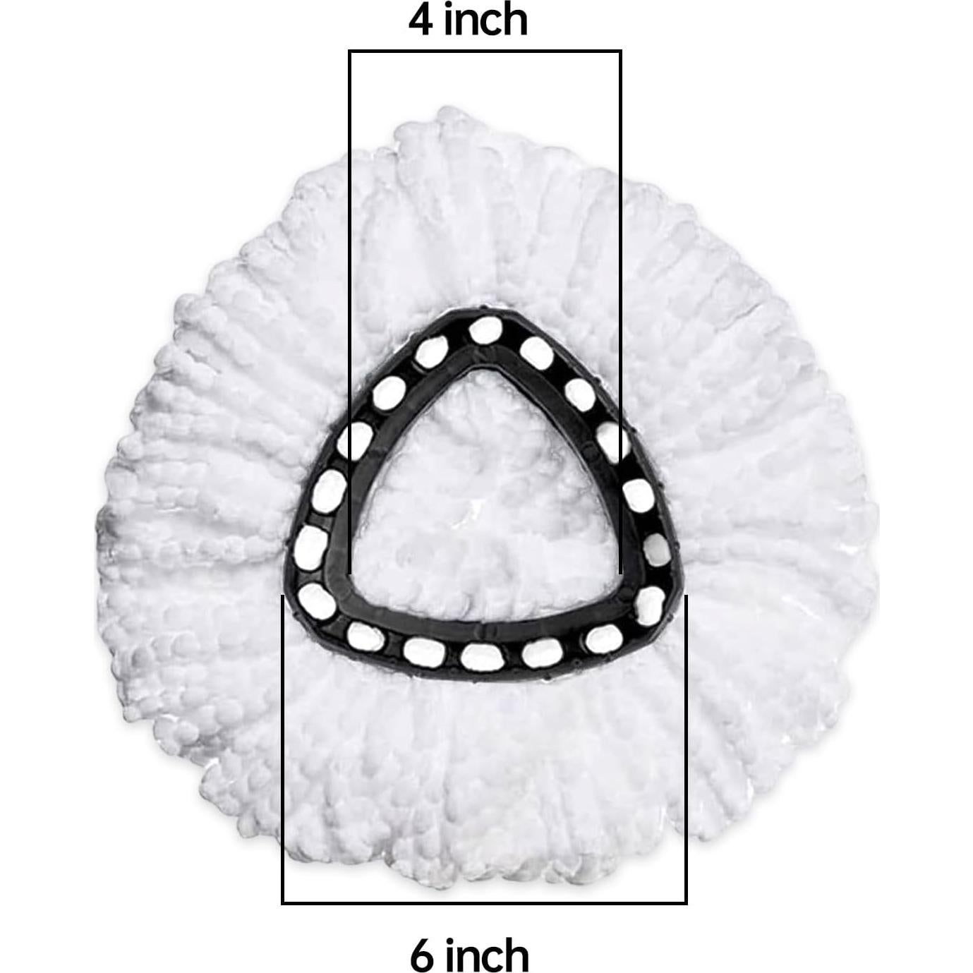 Paquete de 4 cabezales de fregona O-Ceda EasyWring Microfibra