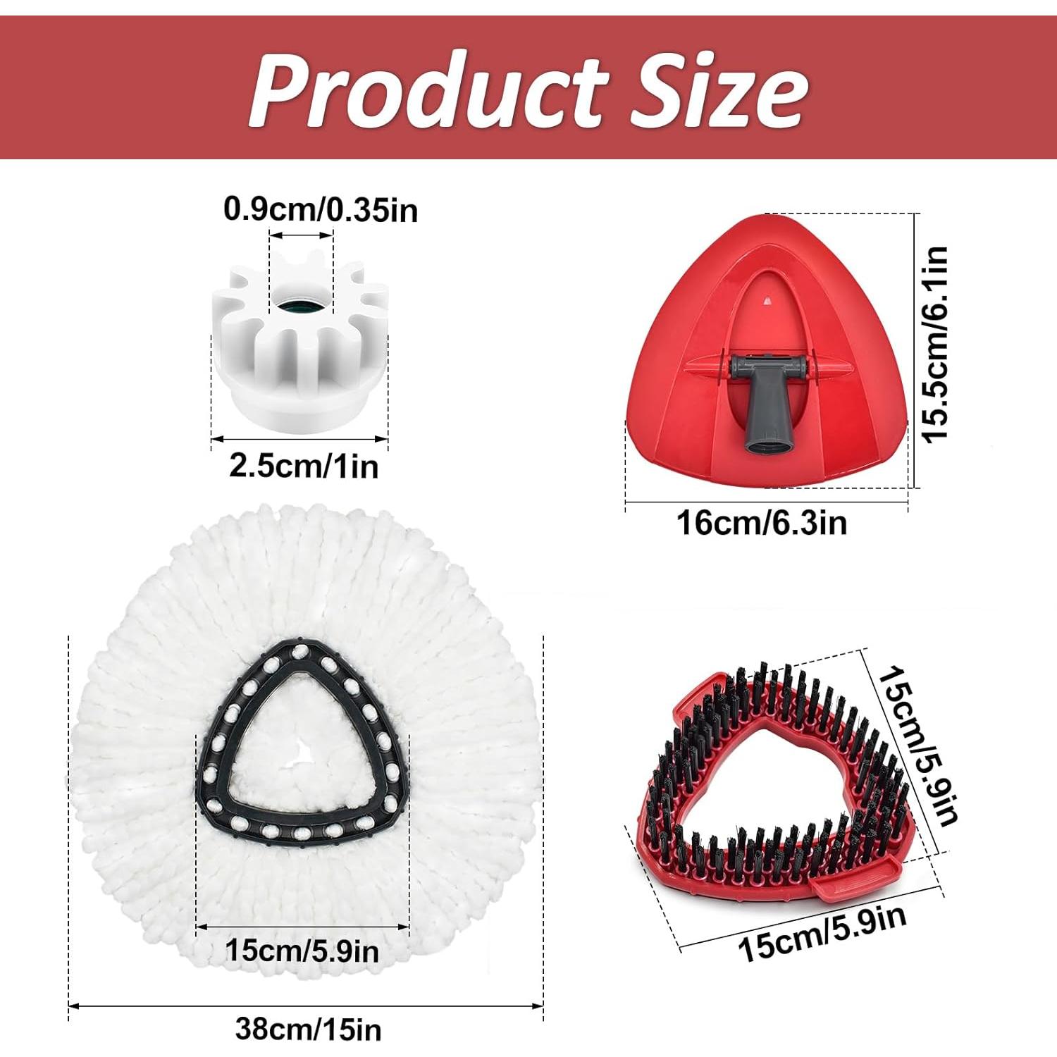 Reemplazo de cabezales de mopa Aiyiried para O-Cedar EasyWring