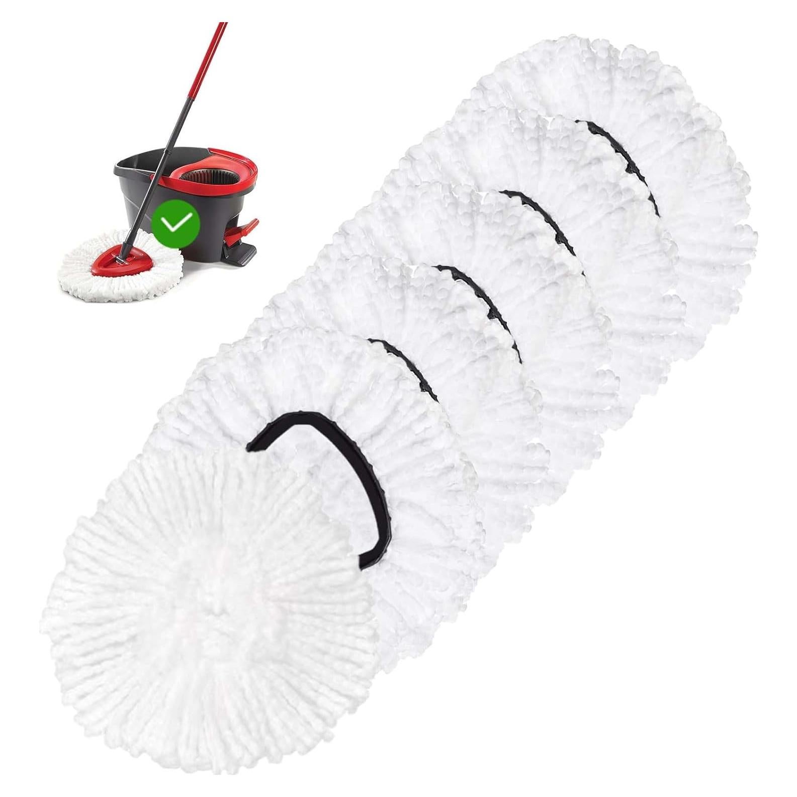 Cabezal de Repuesto para Mop FOOKCIAN 6 Paquetes Microfibra