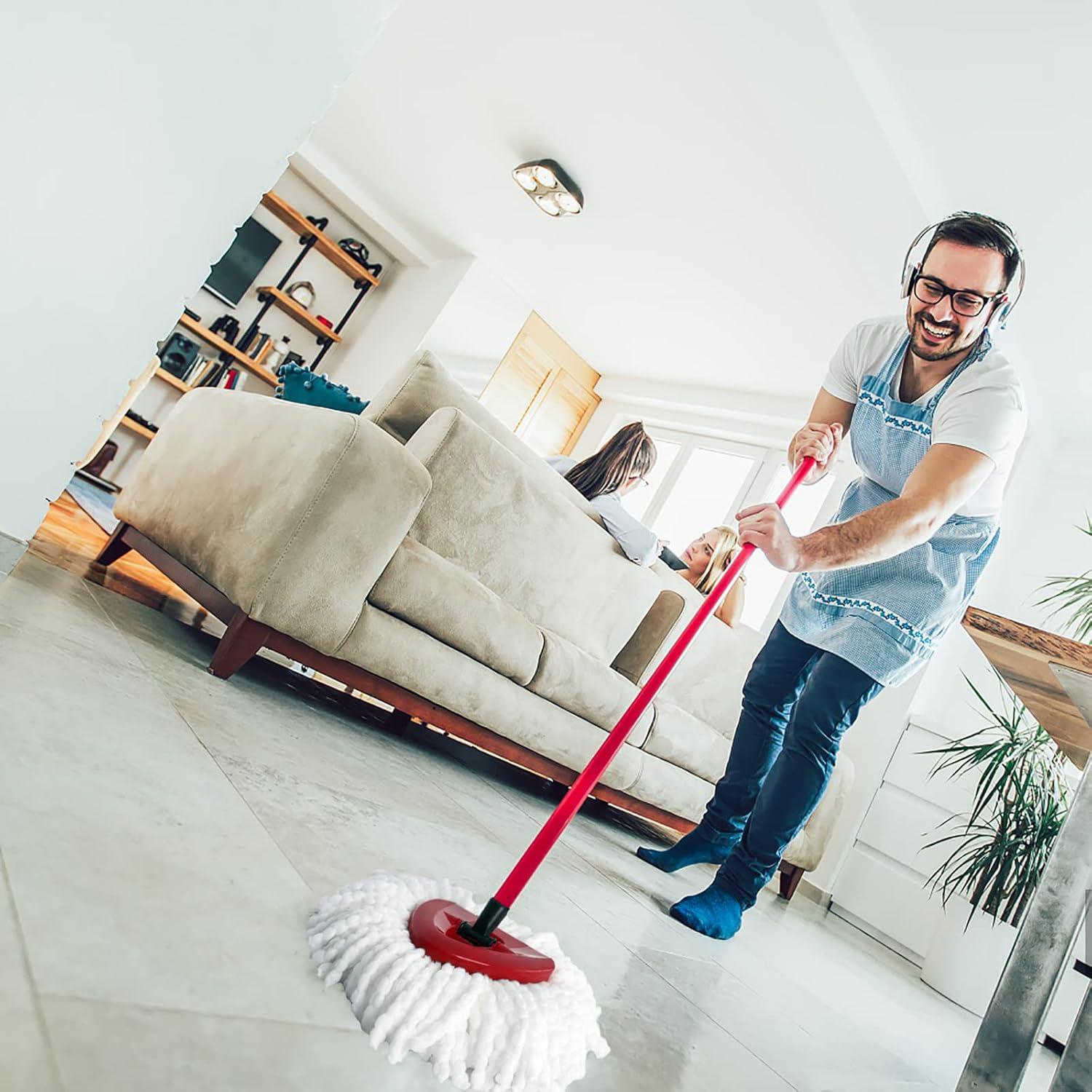 Cabezal de Repuesto para Mop FOOKCIAN 6 Paquetes Microfibra
