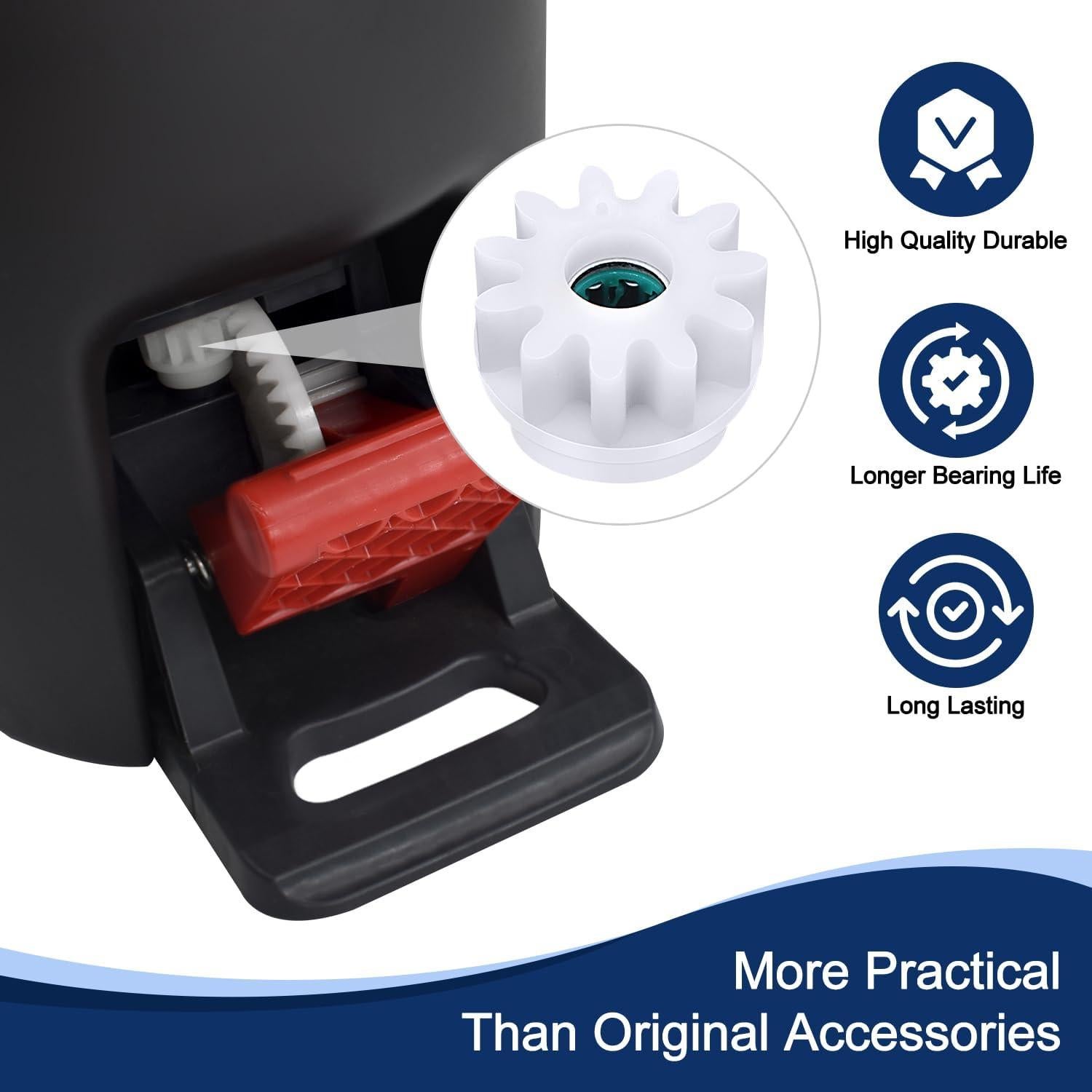 3 Piezas Engranajes de Reemplazo para Mopa Giratoria Oceda