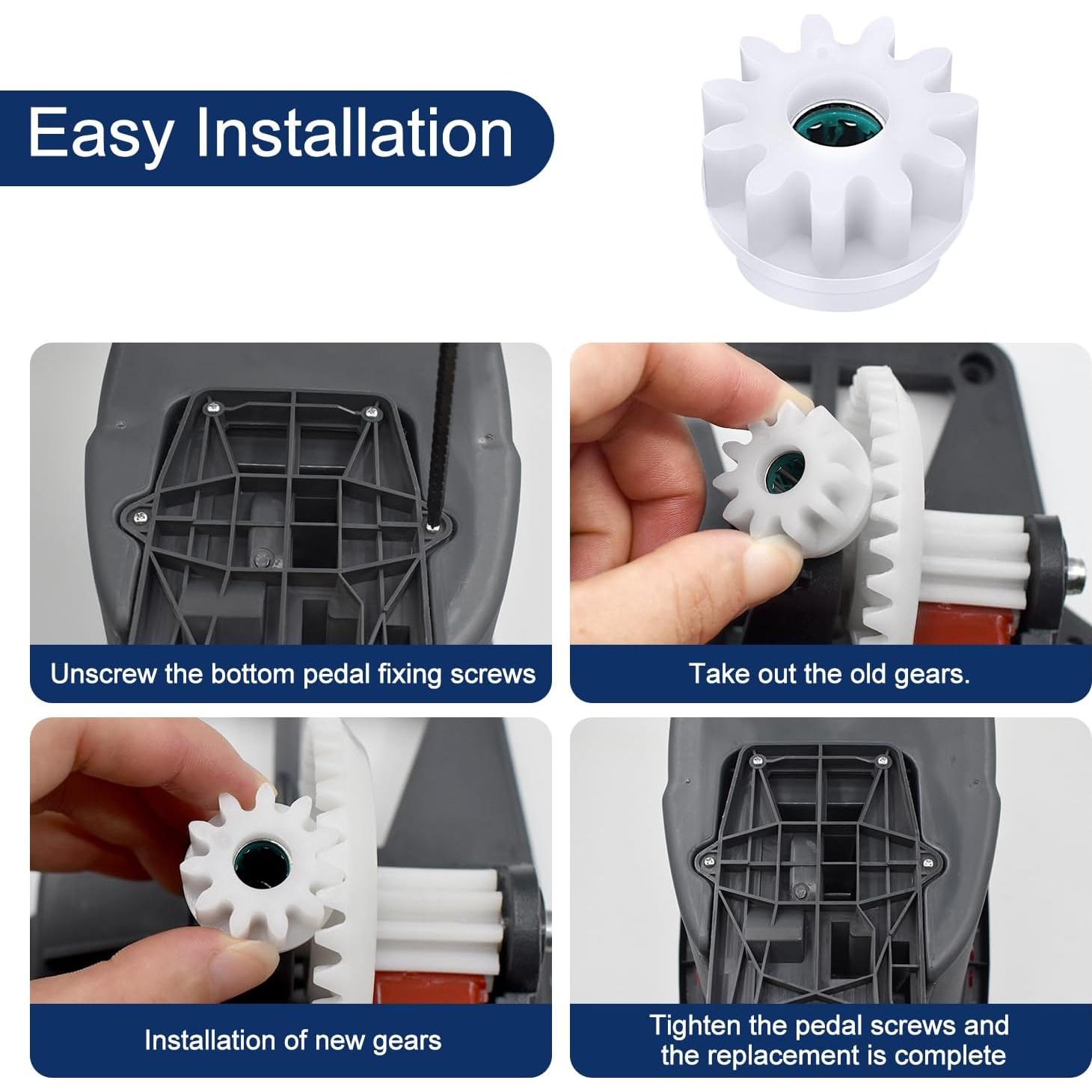 3 Piezas Engranajes de Reemplazo para Mopa Giratoria Oceda