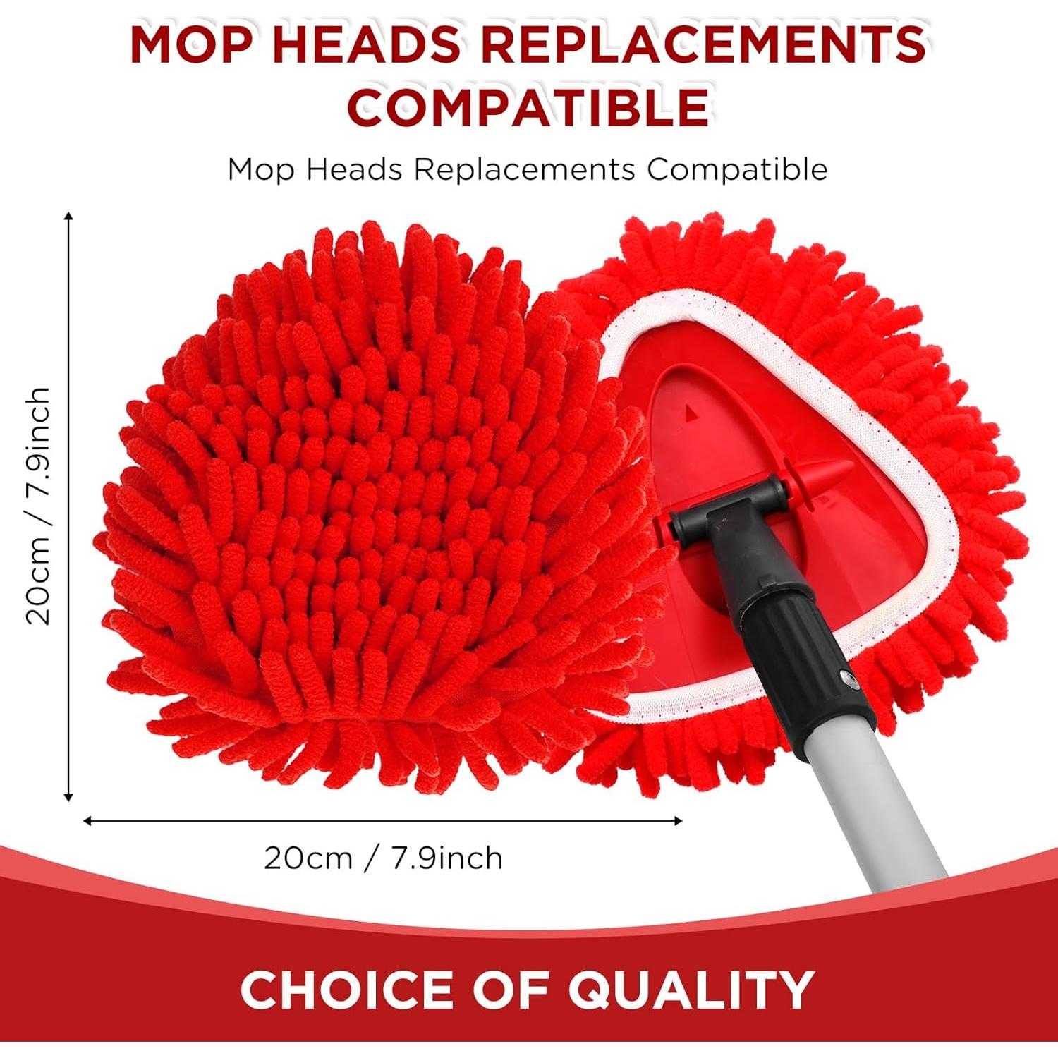 Cabezas de Repuesto Mopa Chenille Baderke 3 Unidades Rojo