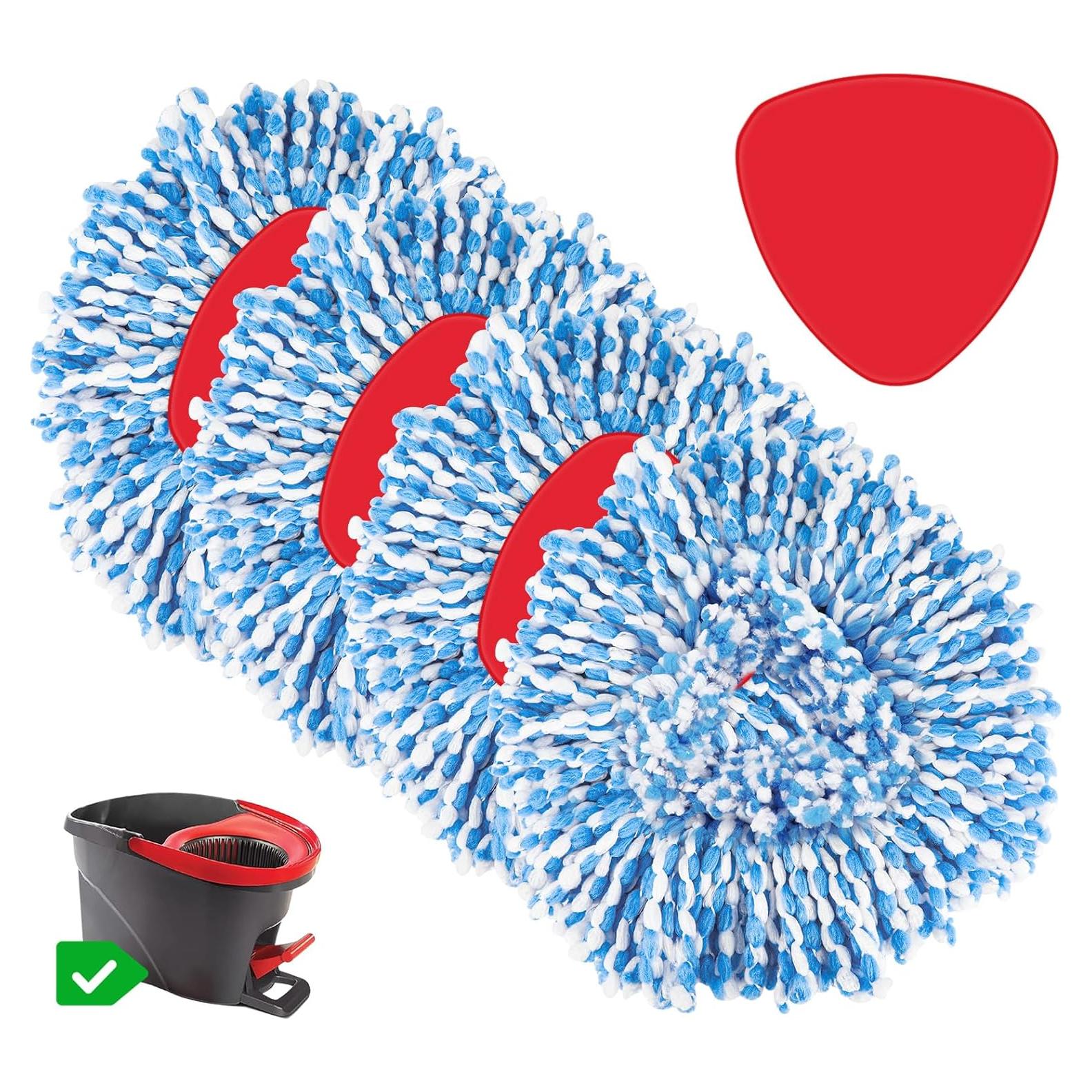 Reemplazo Cabeza de Mop Giratorio EasyWring 4+1 Microfibra Azul