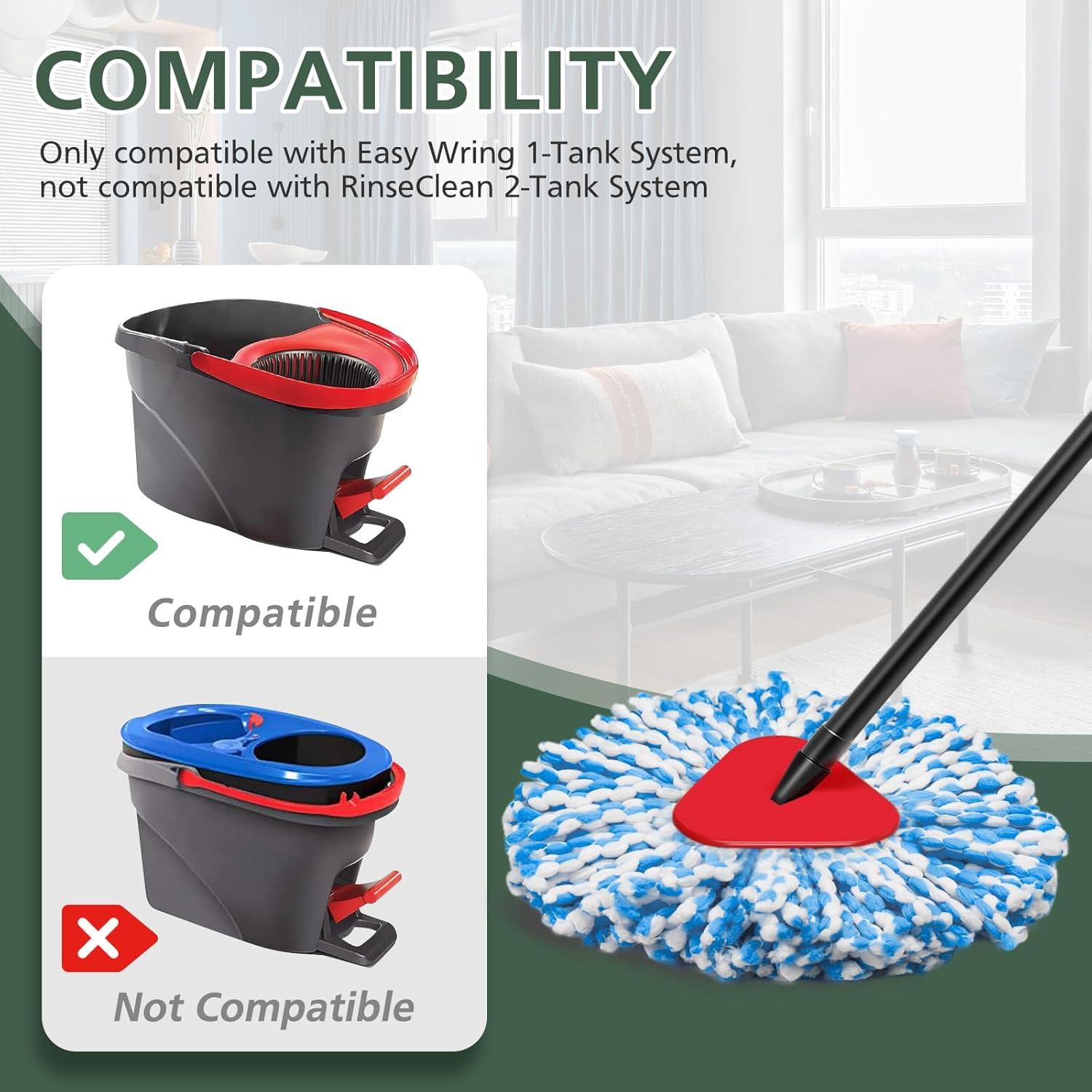 Reemplazo Cabeza de Mop Giratorio EasyWring 4+1 Microfibra Azul