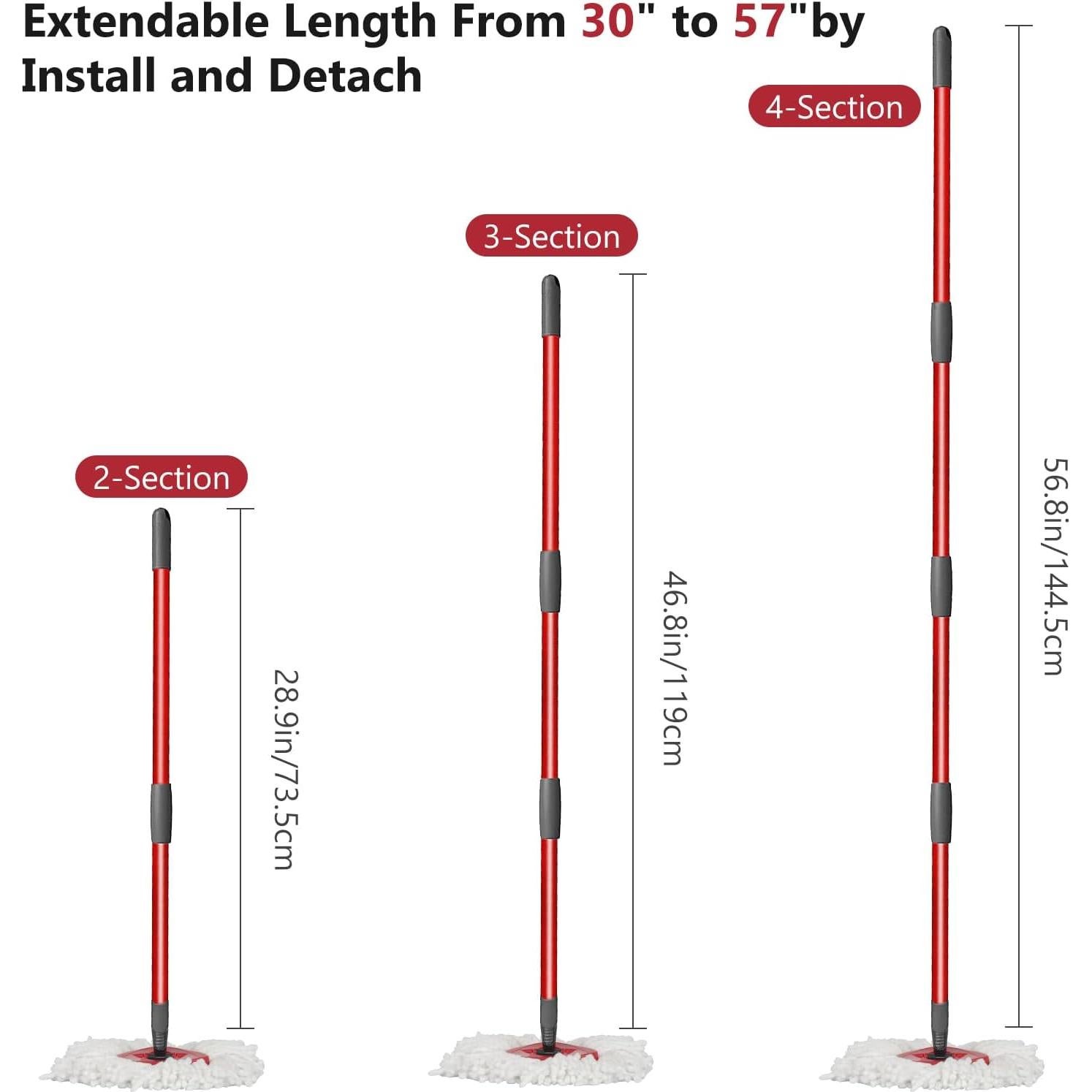 Mango de Repuesto Qulable para Mop EasyWring 76-147 cm